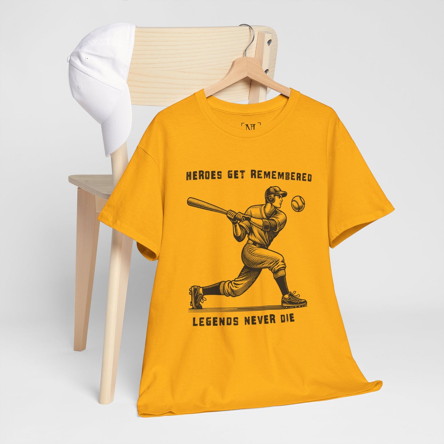 Baseball Legends T‑Shirt — "Heroes Get Remembered, Legends Never Die" Tribute Tee