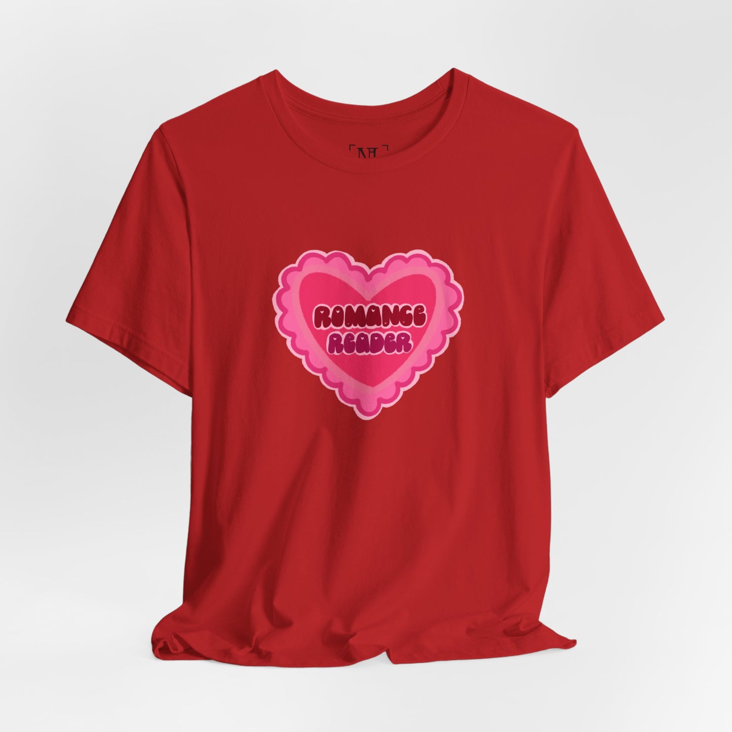 Romance Reader Heart Logo — Bookish Tee