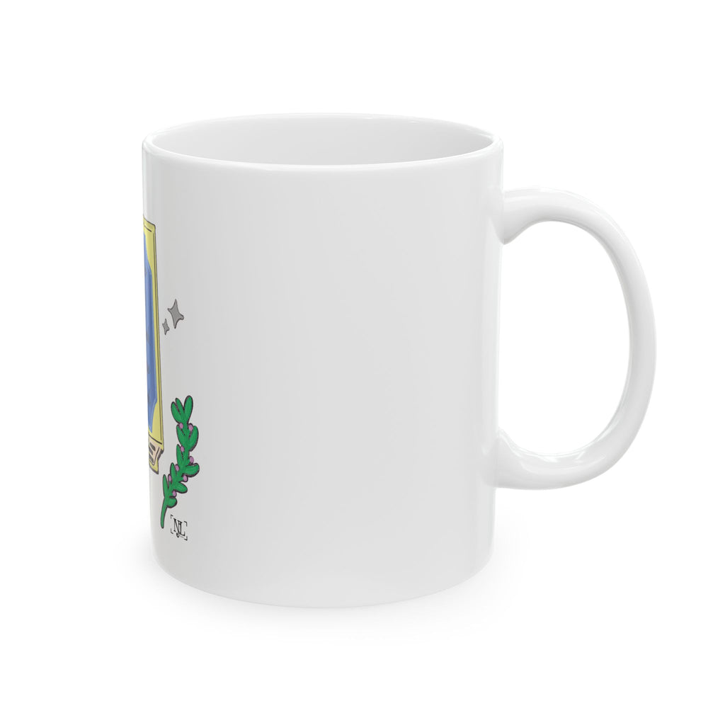 Book Lover Ceramic Mug — "I like to read very much. Perhaps too much." (11oz & 15oz)