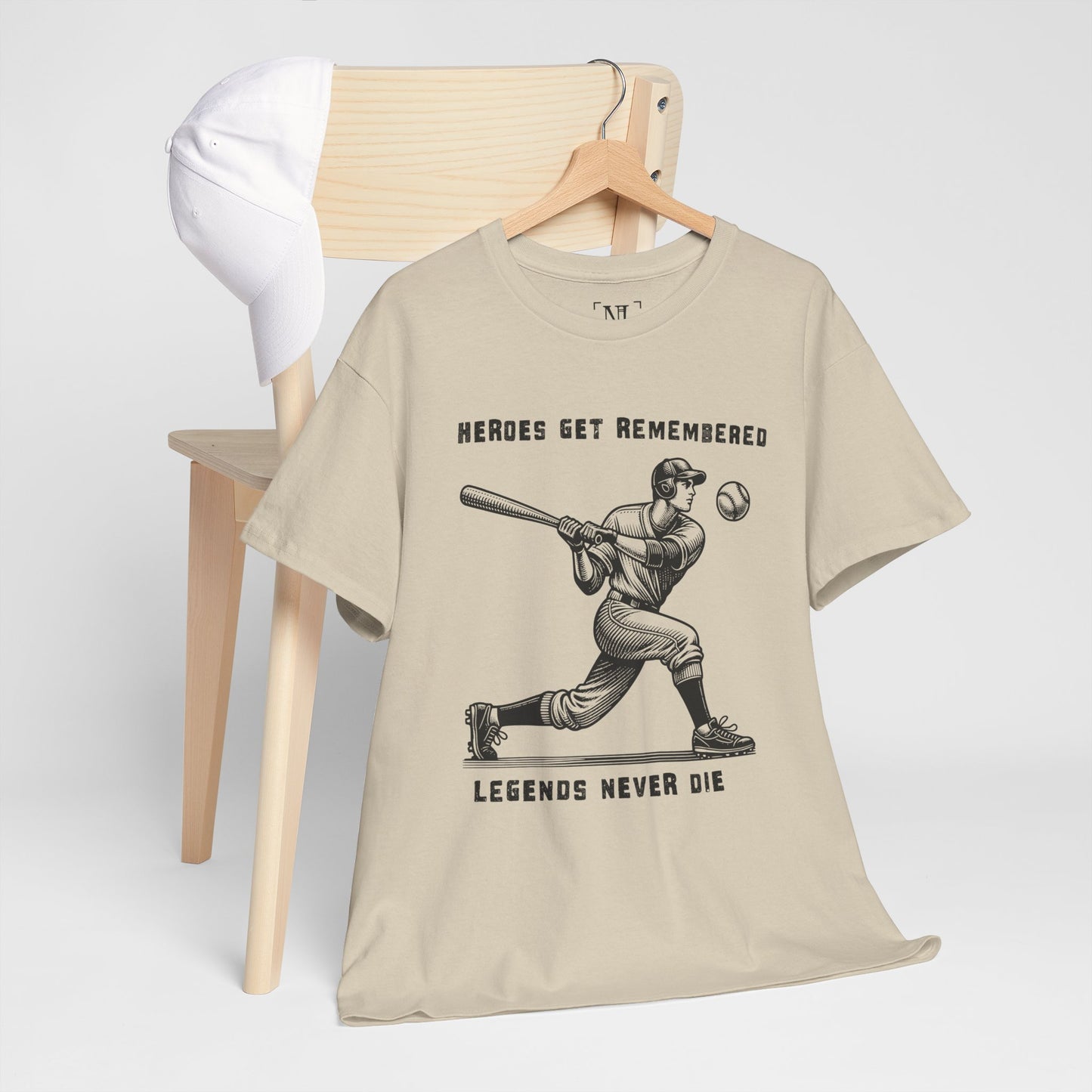 Baseball Legends T‑Shirt — "Heroes Get Remembered, Legends Never Die" Tribute Tee
