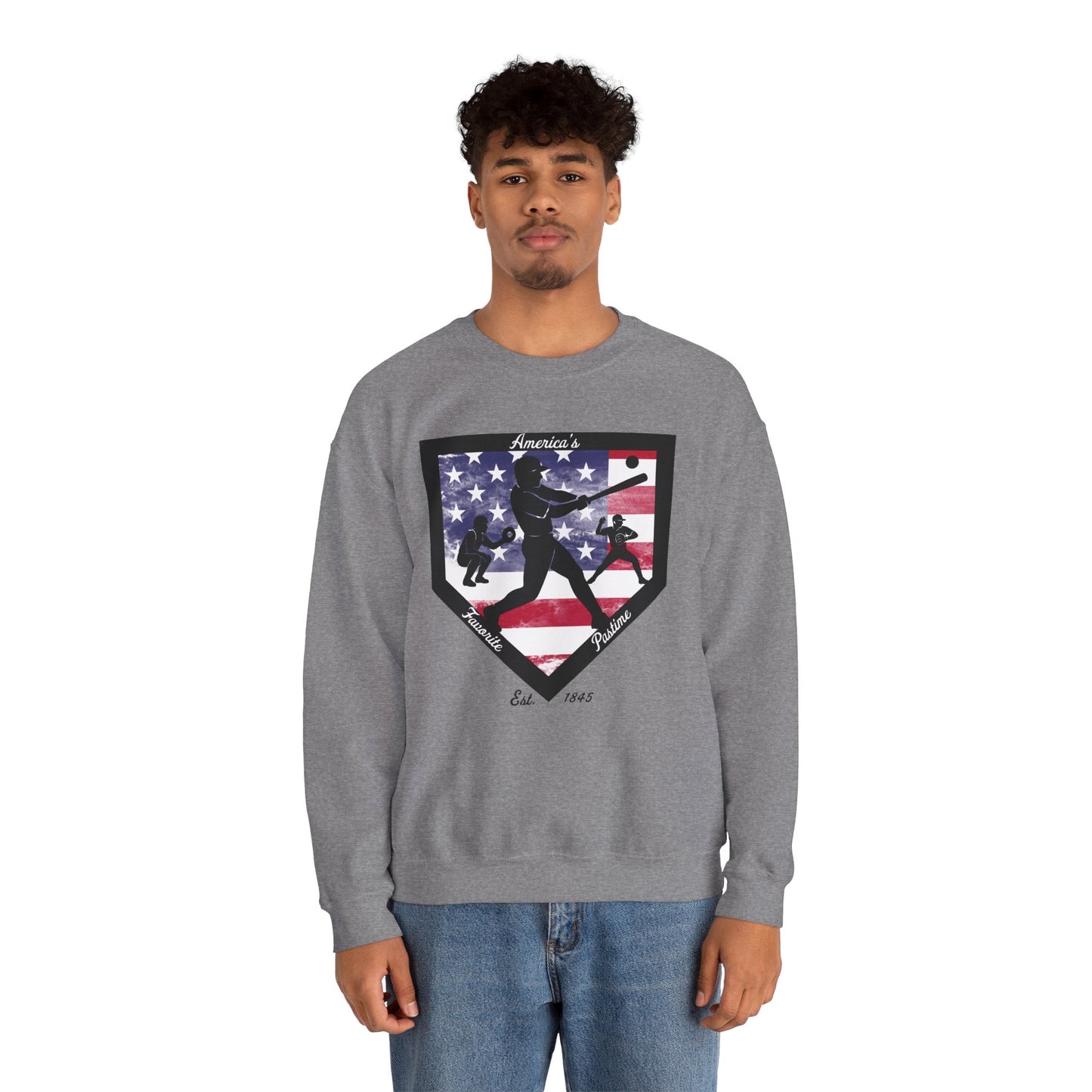 Baseball Home Plate Sweatshirt – America's Favorite Pastime Sweatshirt