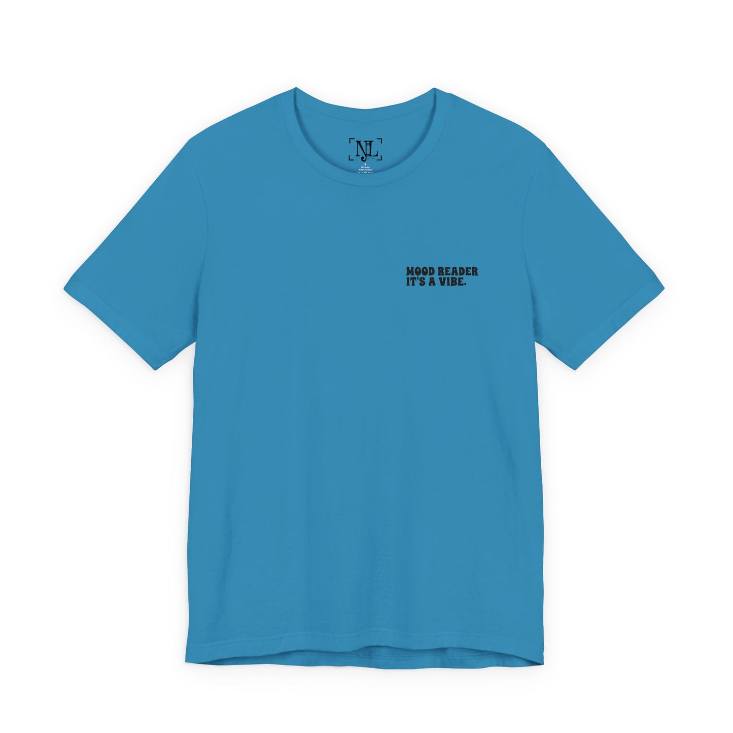 "Mood Readers. It's a Vibe." - Embroidered Literary Tee (Black Text)