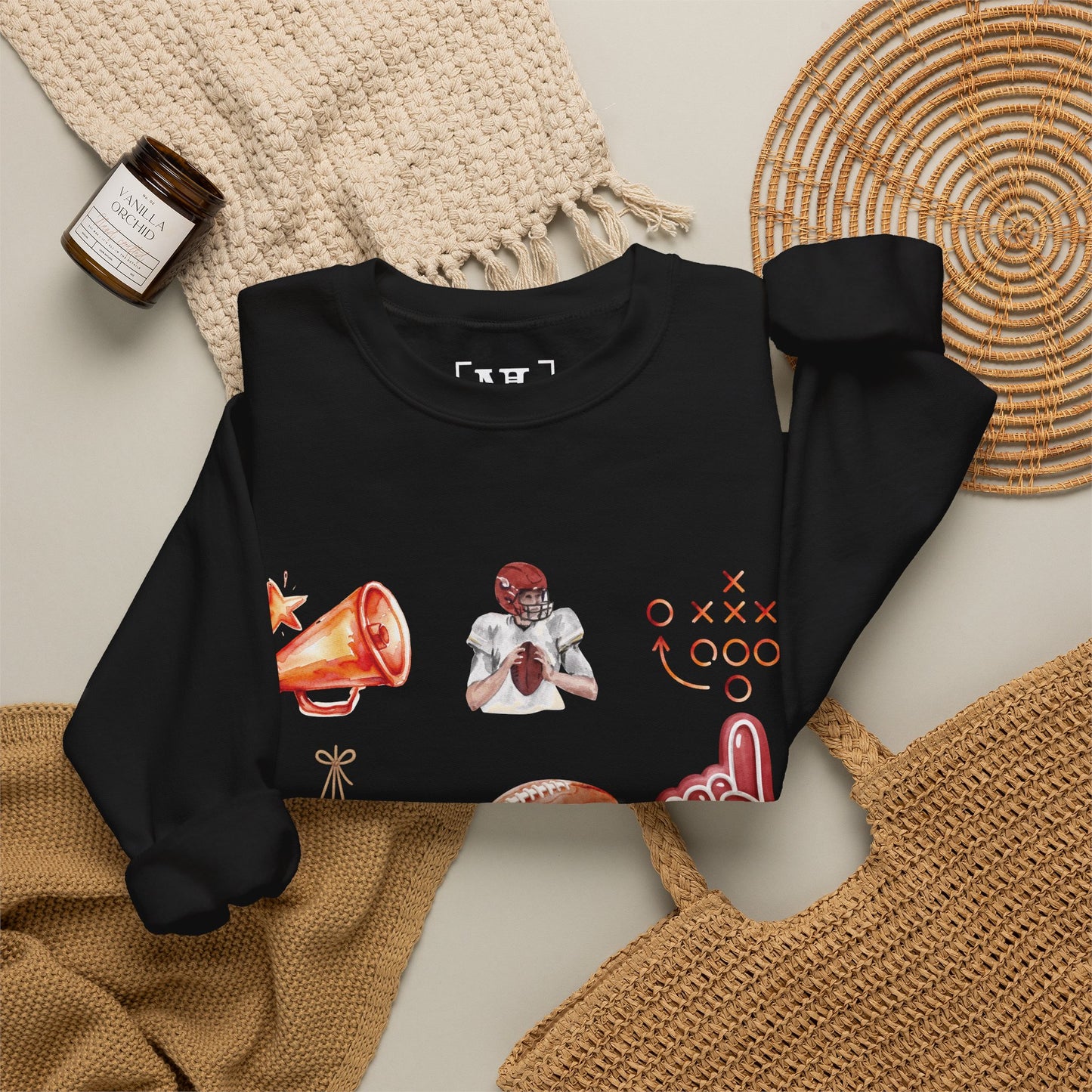 Vintage Football Icons - Graphic Sweatshirt