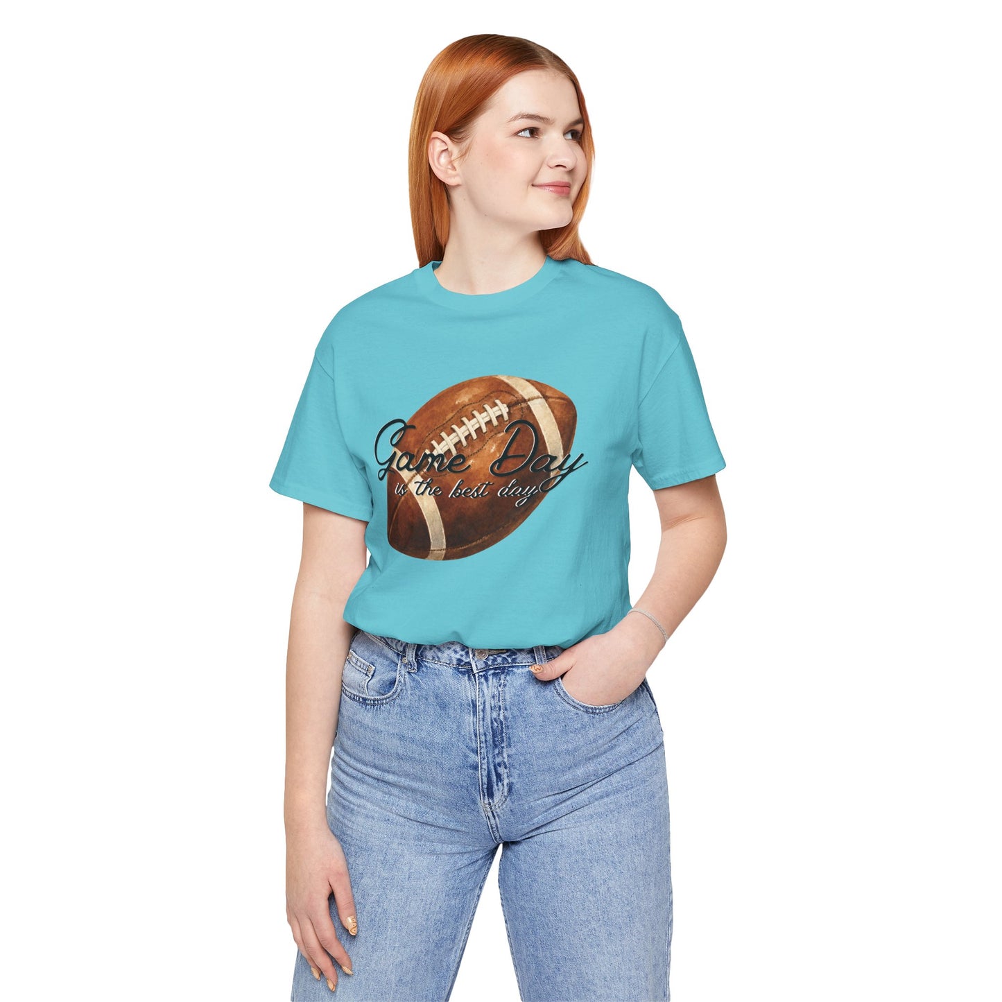 Game Day Football Tee — "Game Day is the best day" Vintage Football Shirt
