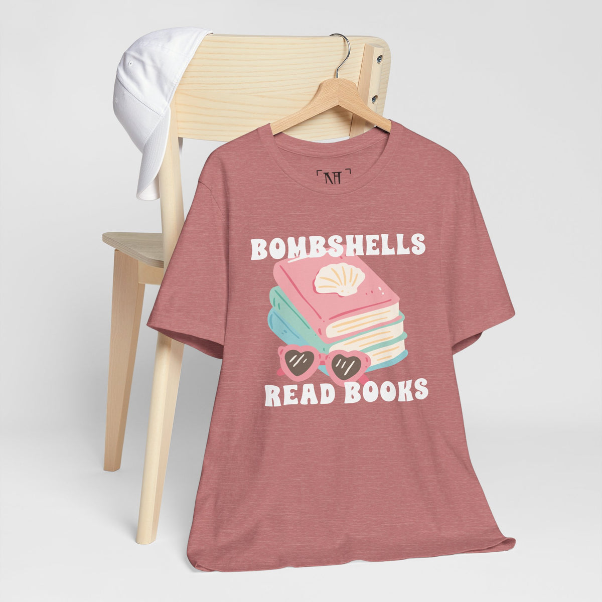 Bombshells Read Books - Bookish Villa Inspired Tee (White Text)