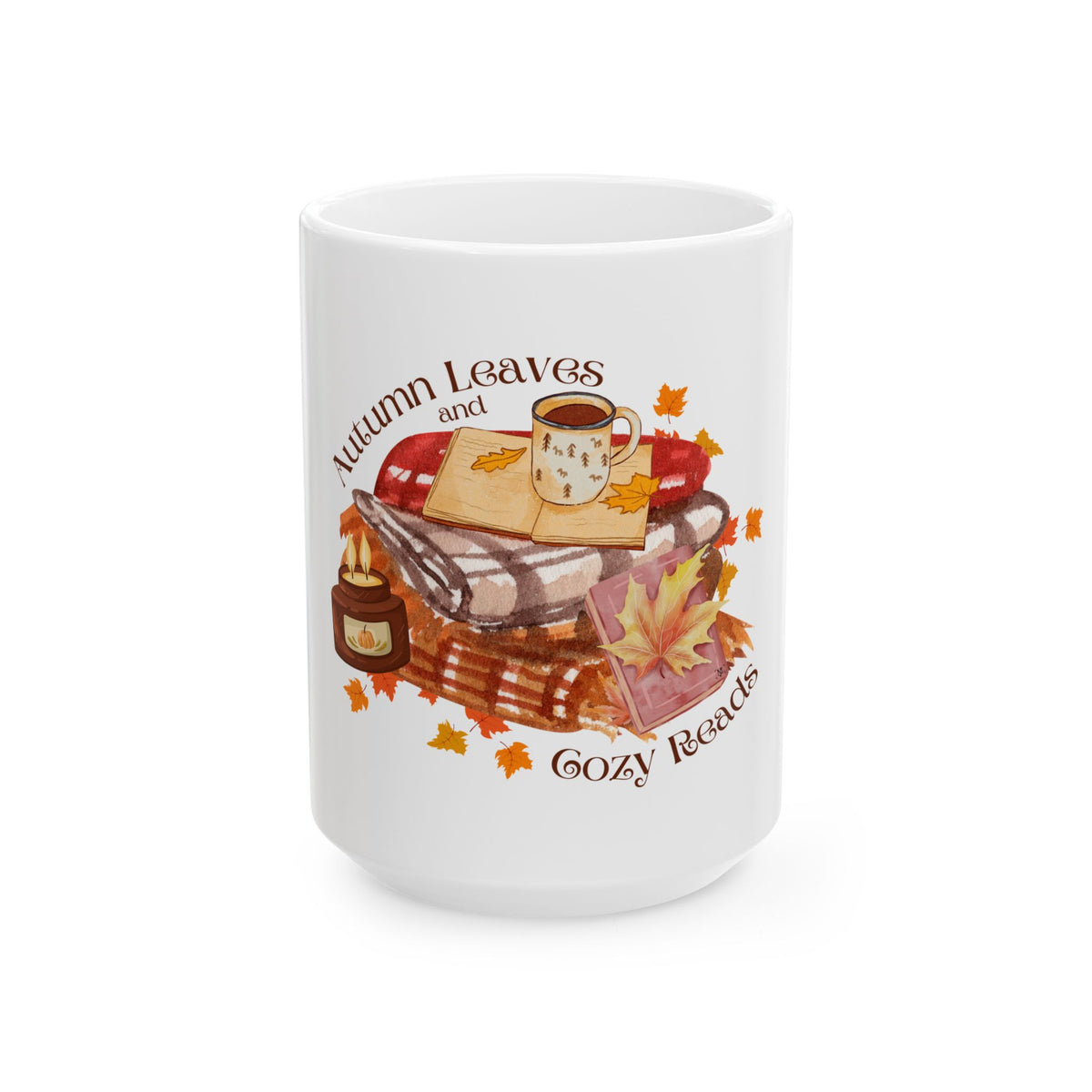 Autumn Leaves & Cozy Reads Ceramic Mug