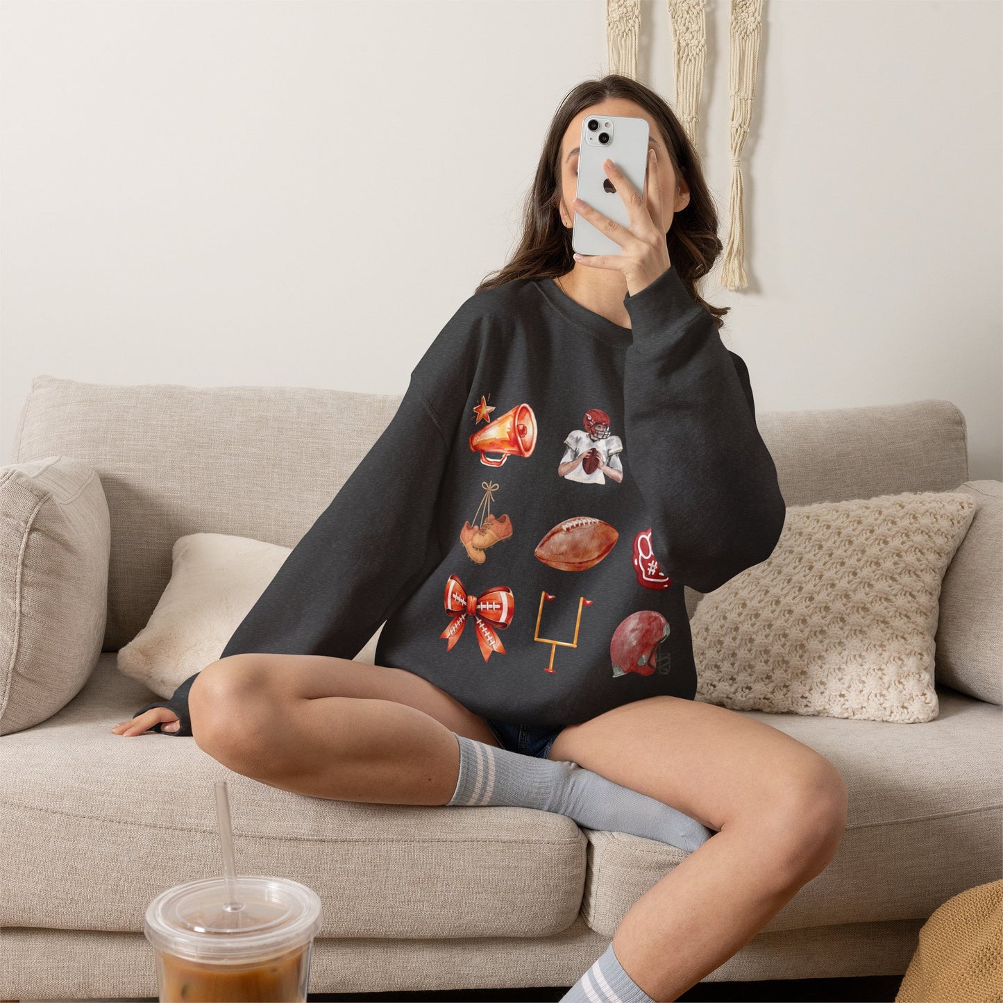 Vintage Football Icons - Graphic Sweatshirt