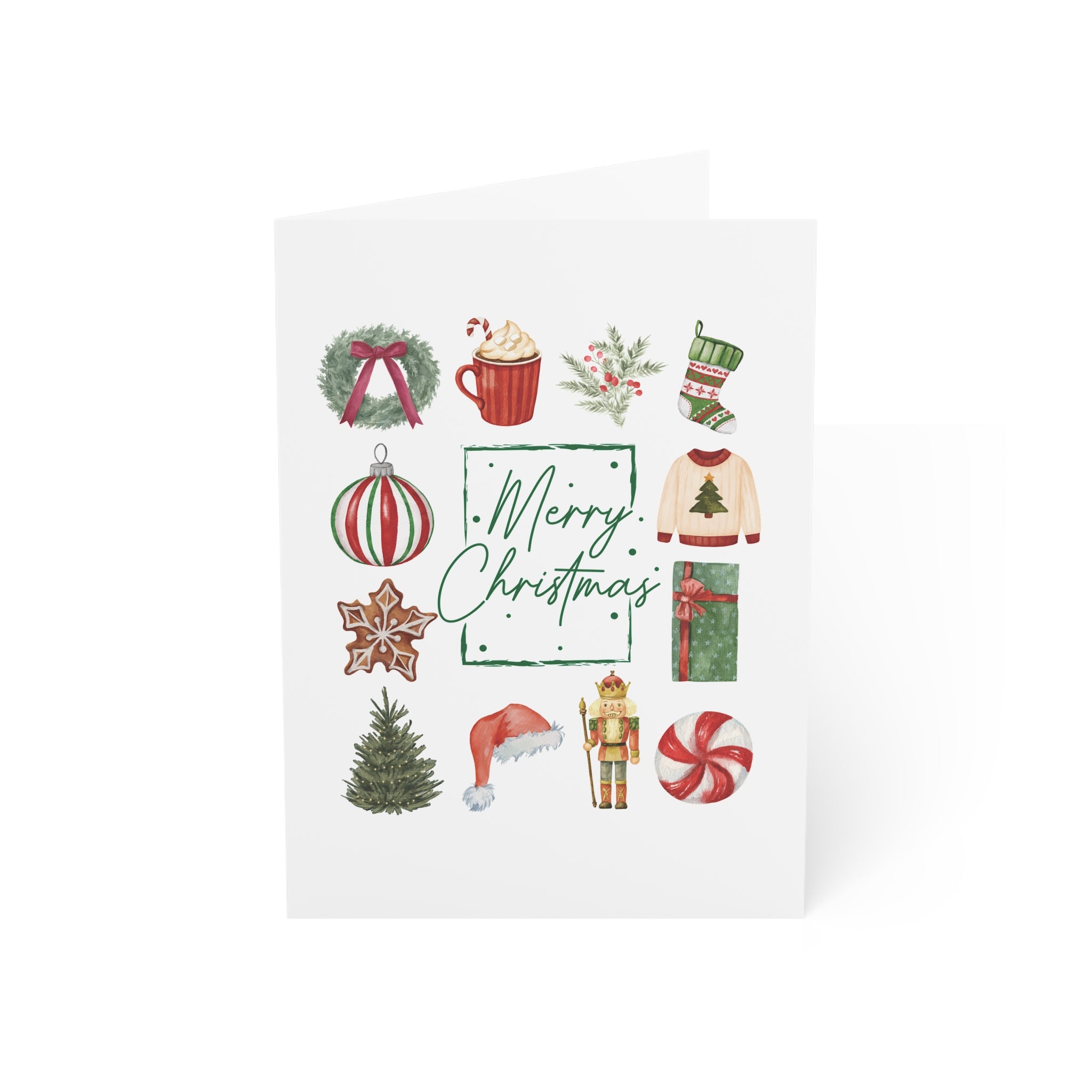 Vintage Merry Christmas  Greeting Cards - (1/10/30/50 pcs)