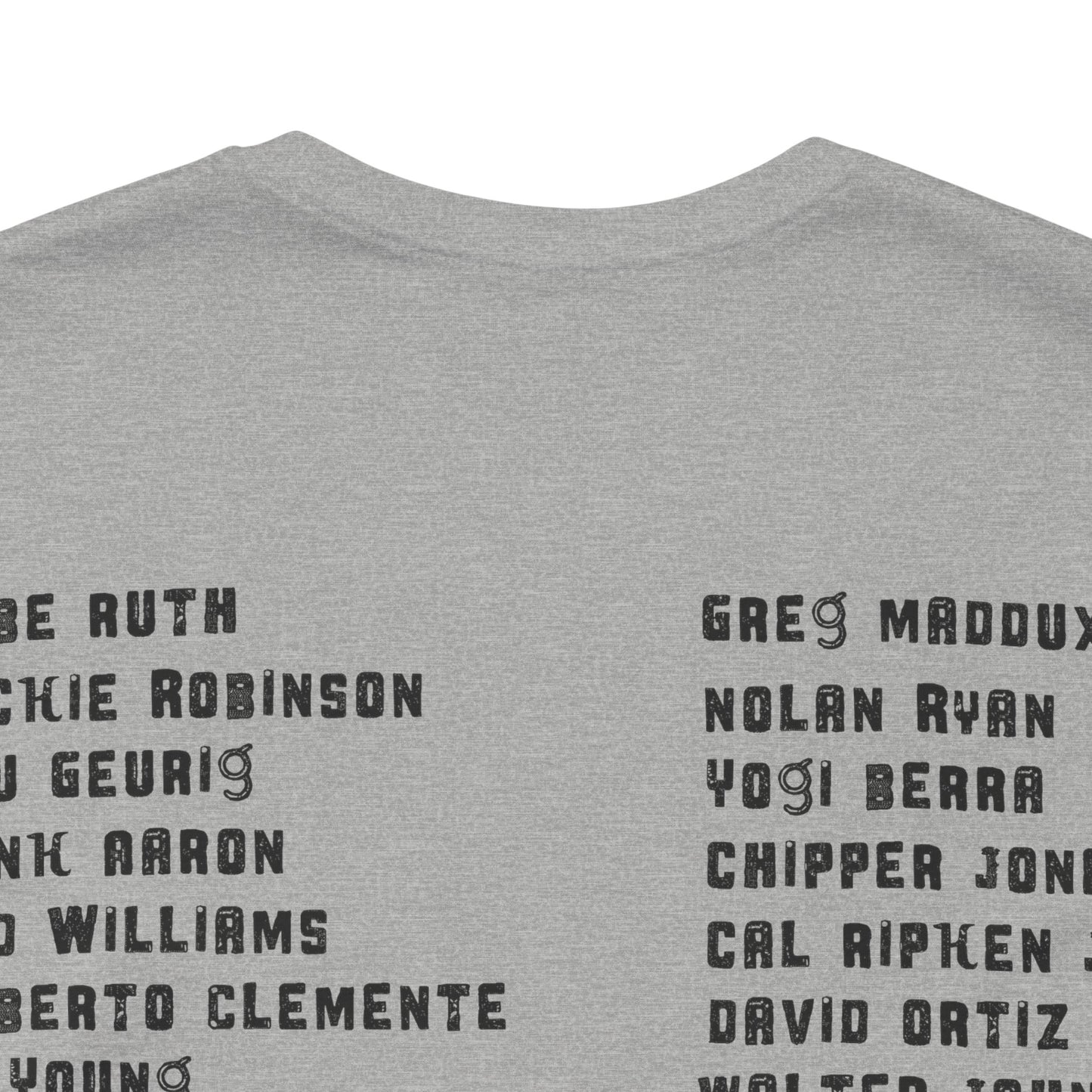 Baseball Tribute Tee — "Heroes Get Remembered, Legends Never Die"