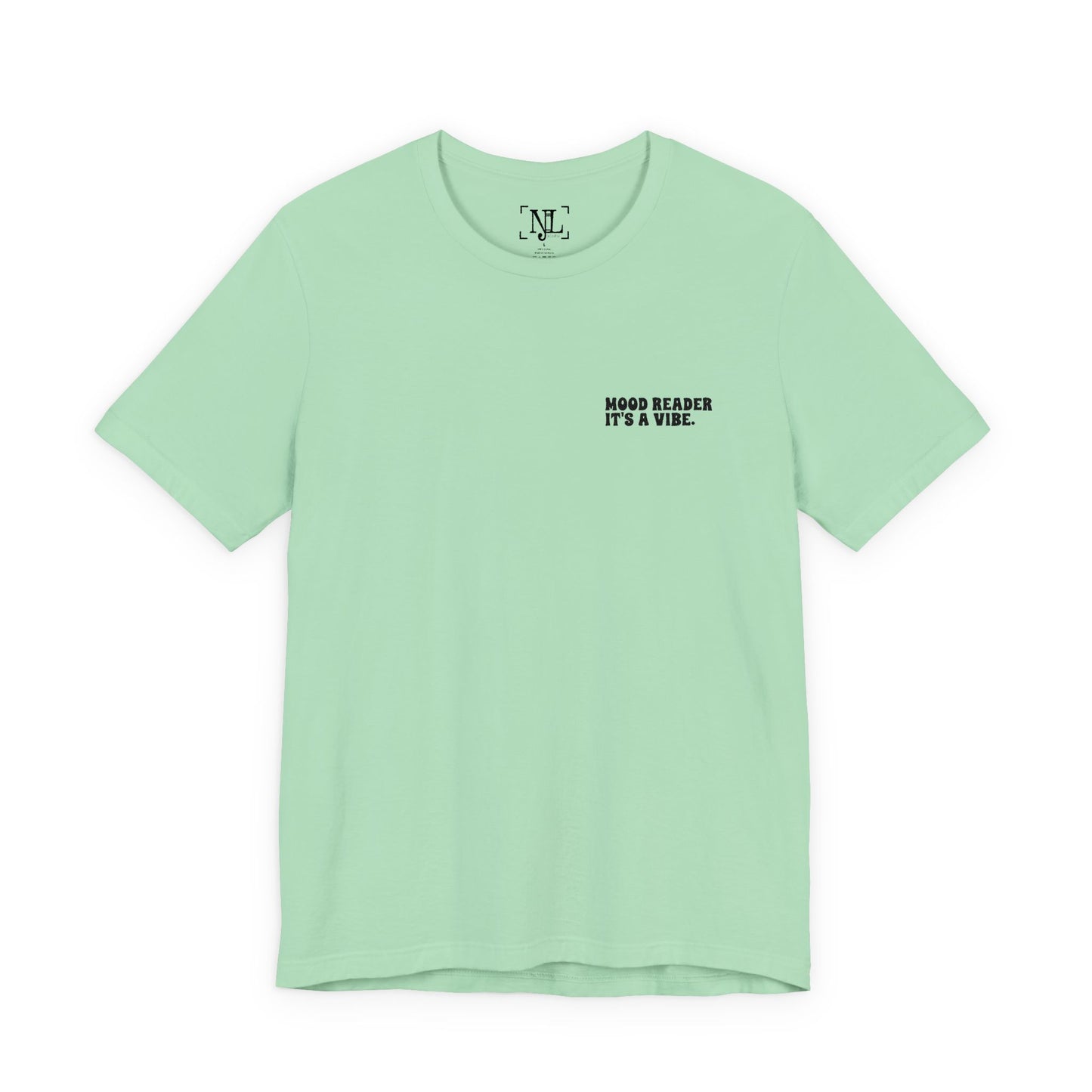"Mood Readers. It's a Vibe." - Embroidered Literary Tee (Black Text)