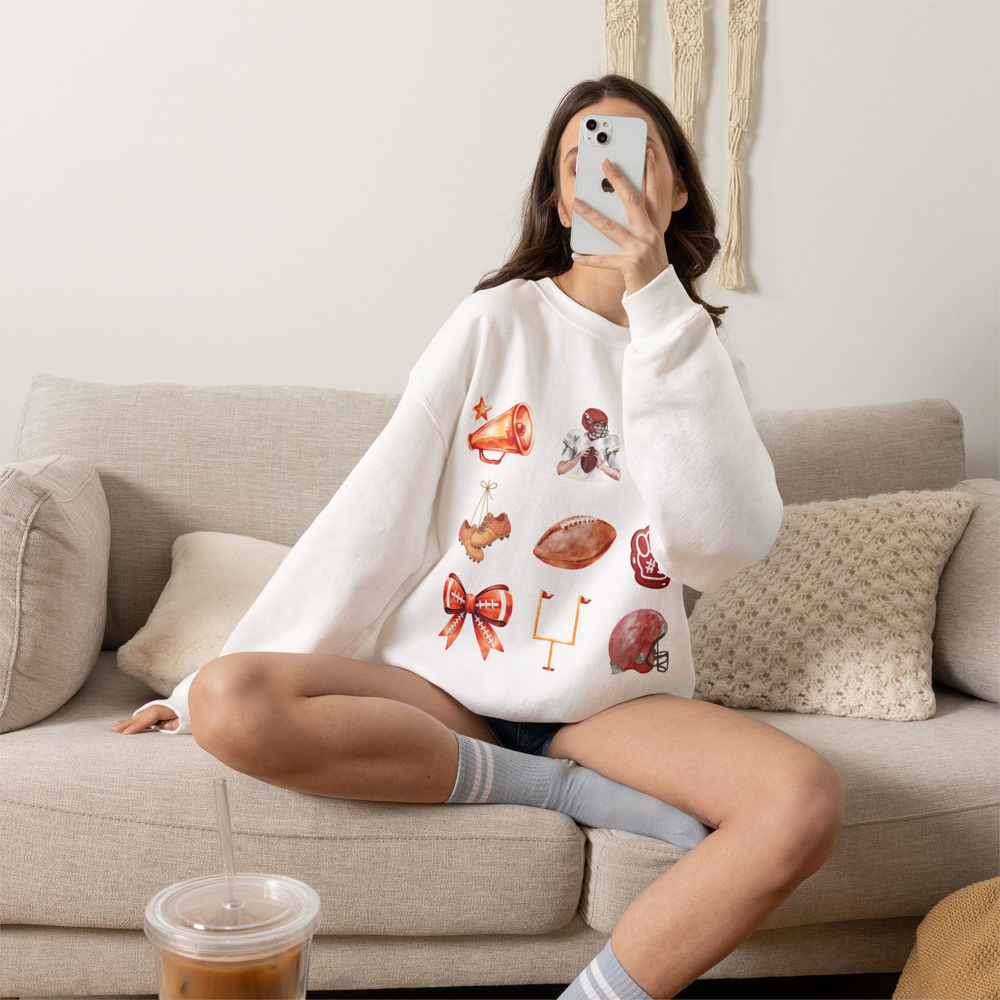 Vintage Football Icons - Graphic Sweatshirt
