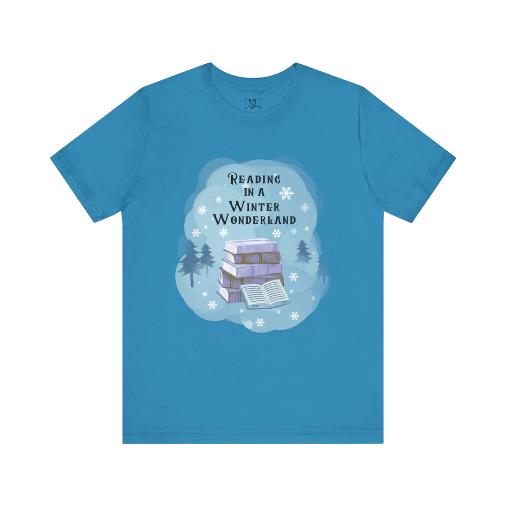 Reading in a Winter Wonderland Short Sleeve Tee