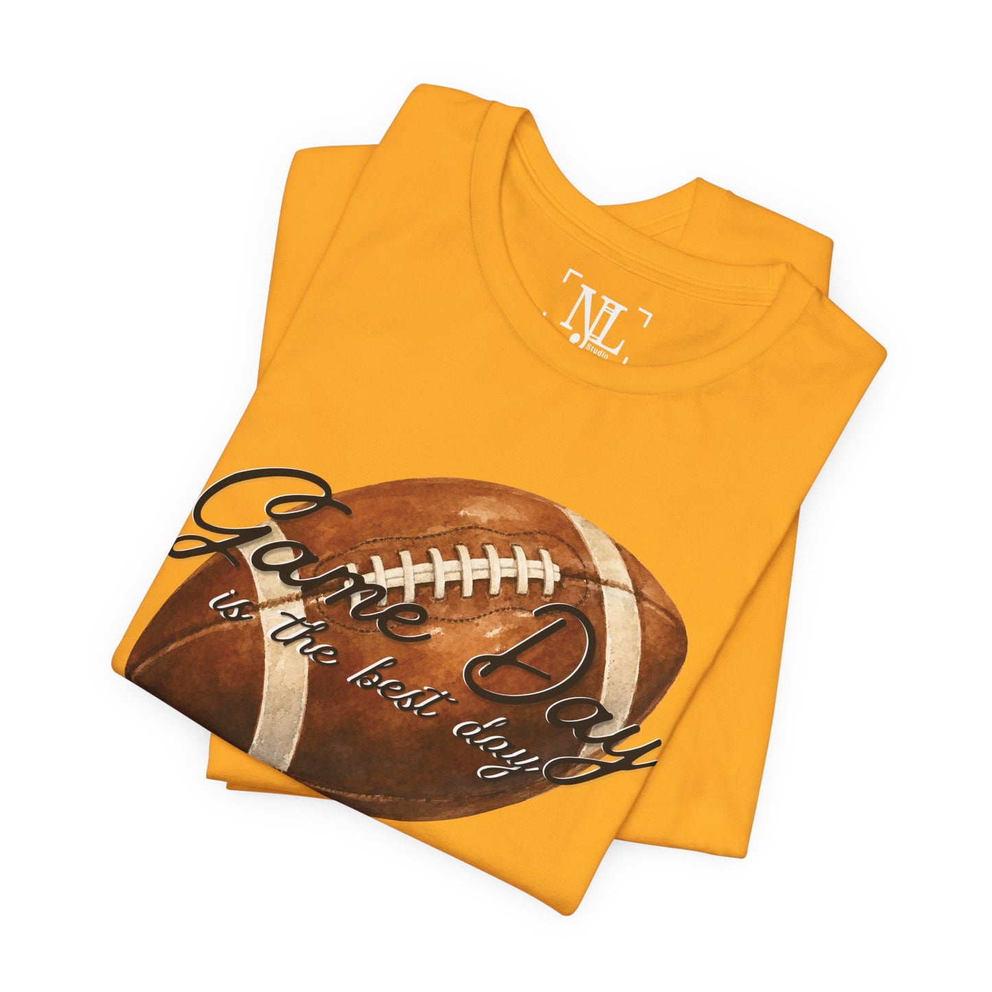 Game Day Football Tee — "Game Day is the best day" Vintage Football Shirt