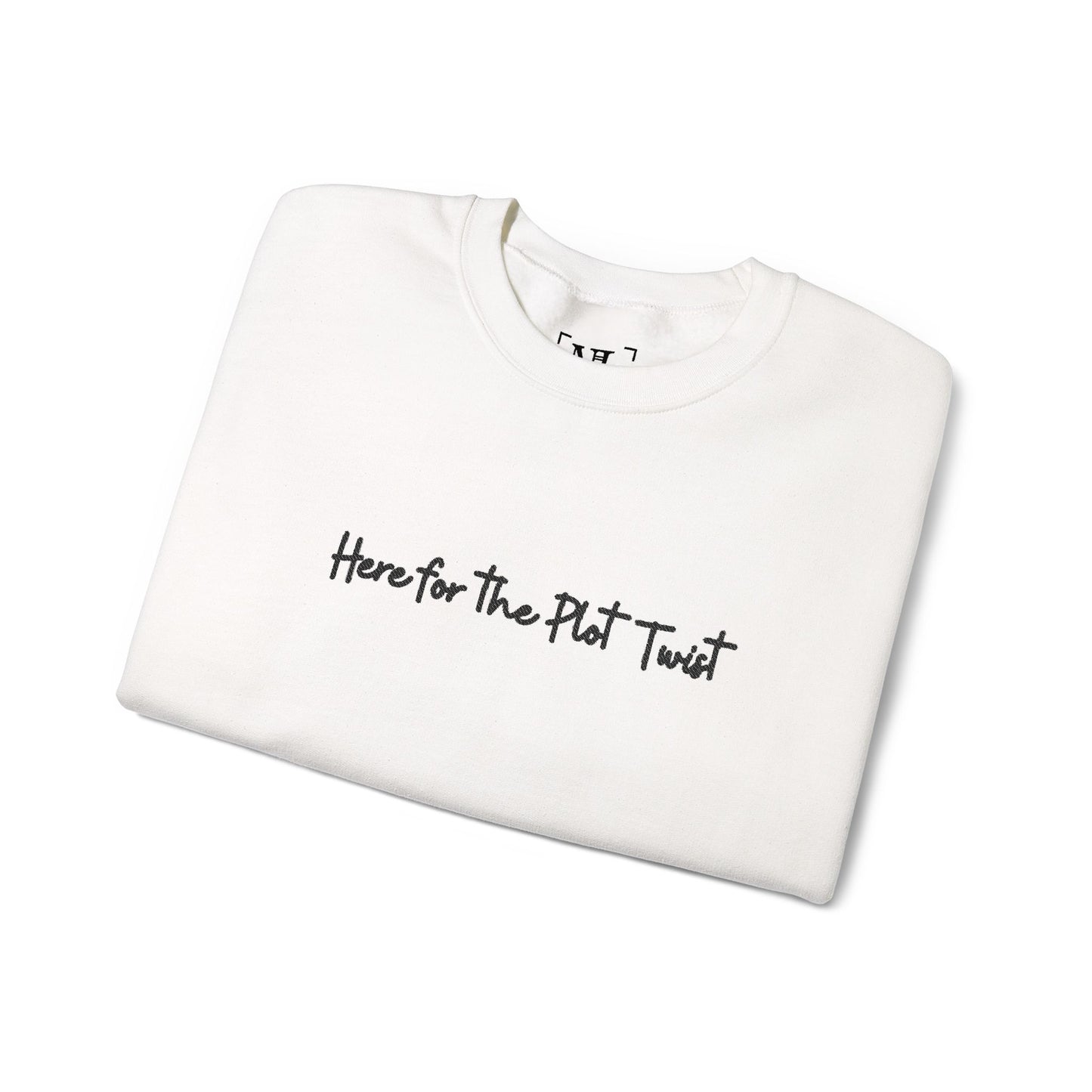 Here for the Plot Twist - Bookish Villa Inspired Embroidered Sweatshirt