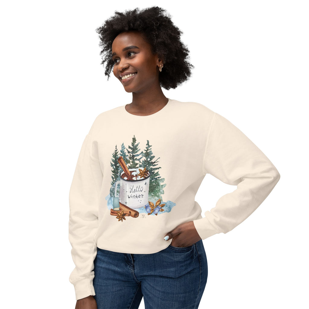 Hello Winter Mug Crewneck Sweatshirt