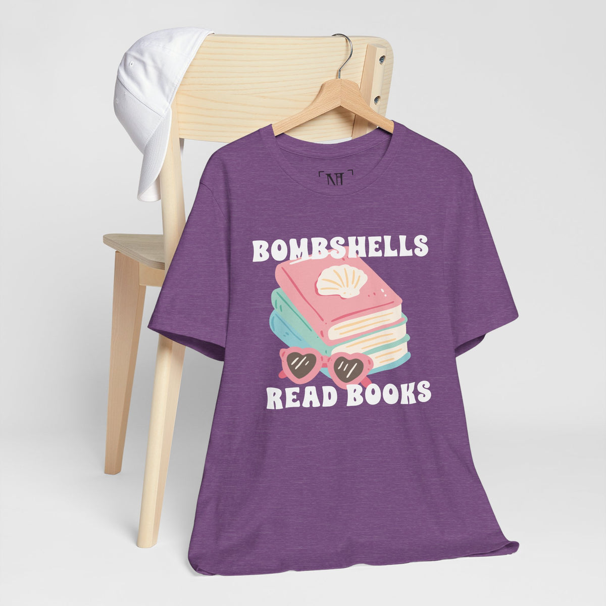 Bombshells Read Books - Bookish Villa Inspired Tee (White Text)