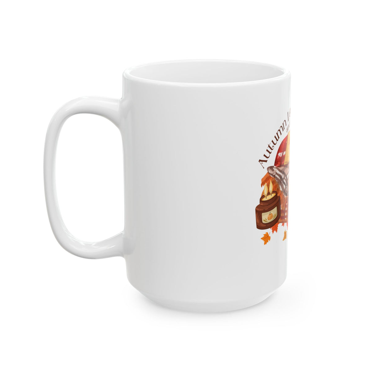 Autumn Leaves & Cozy Reads Ceramic Mug