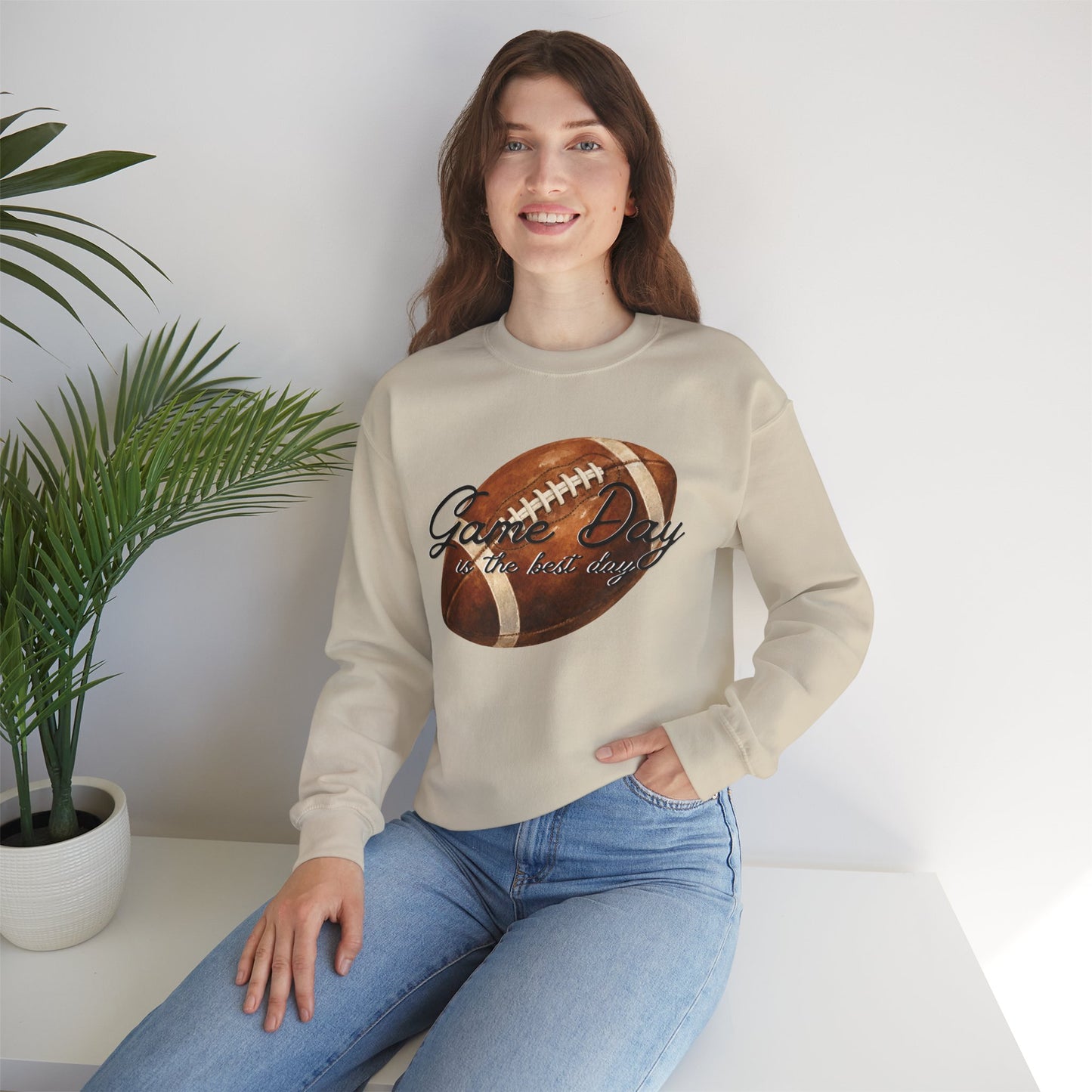 Game Day Is The Best Day Football Crewneck Sweatshirt