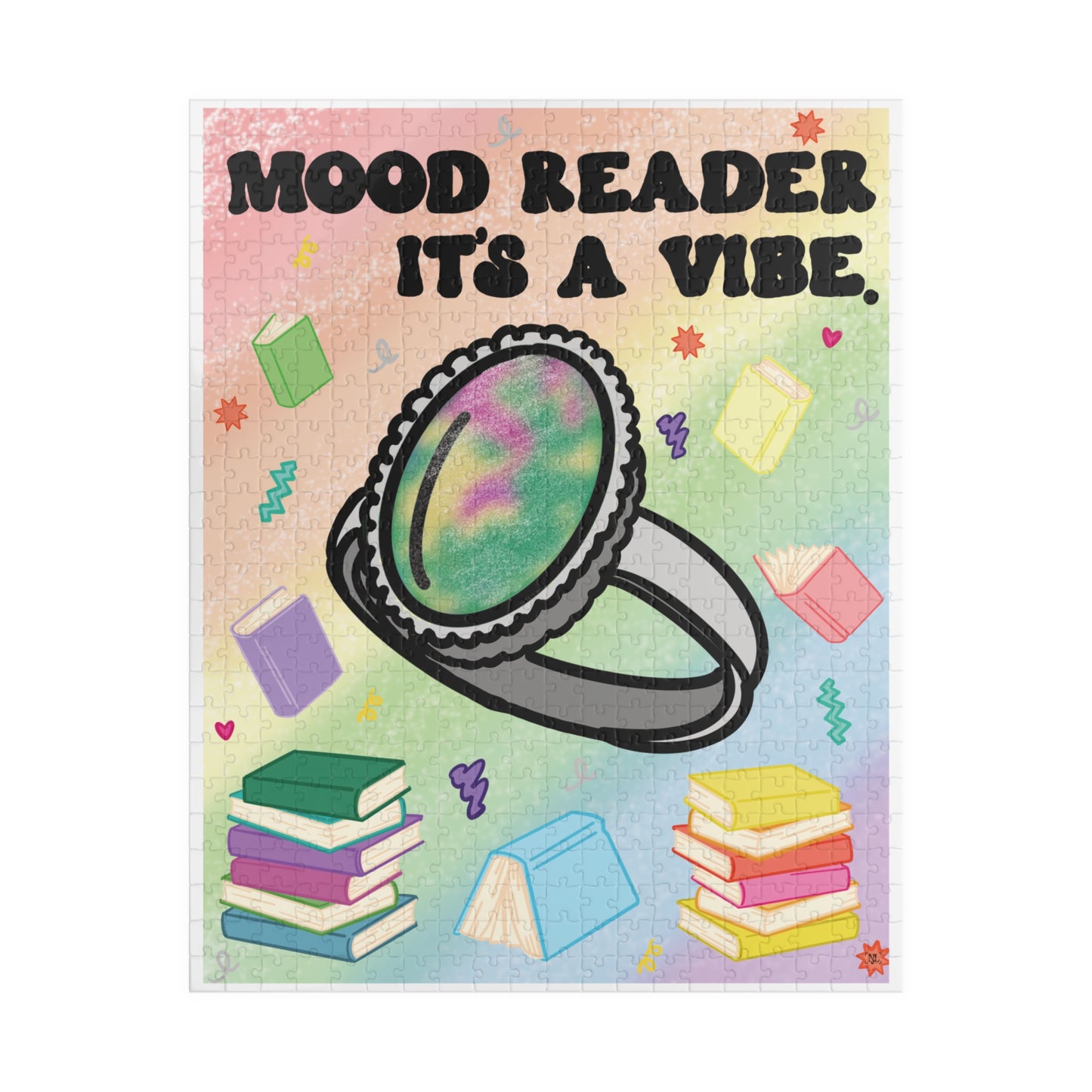 Mood Reader It's a Vibe - Bookish Jigsaw Puzzle (without Genres)