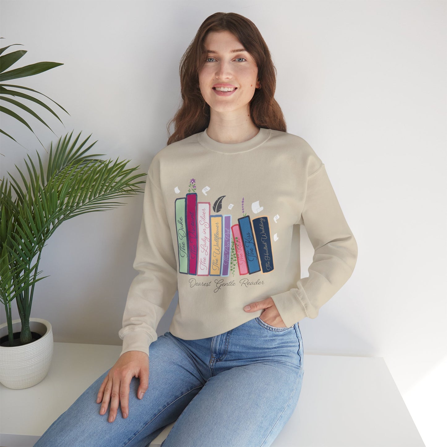 Dearest Gentle Reader Book Stack - Regency Romance Inspired Sweatshirt