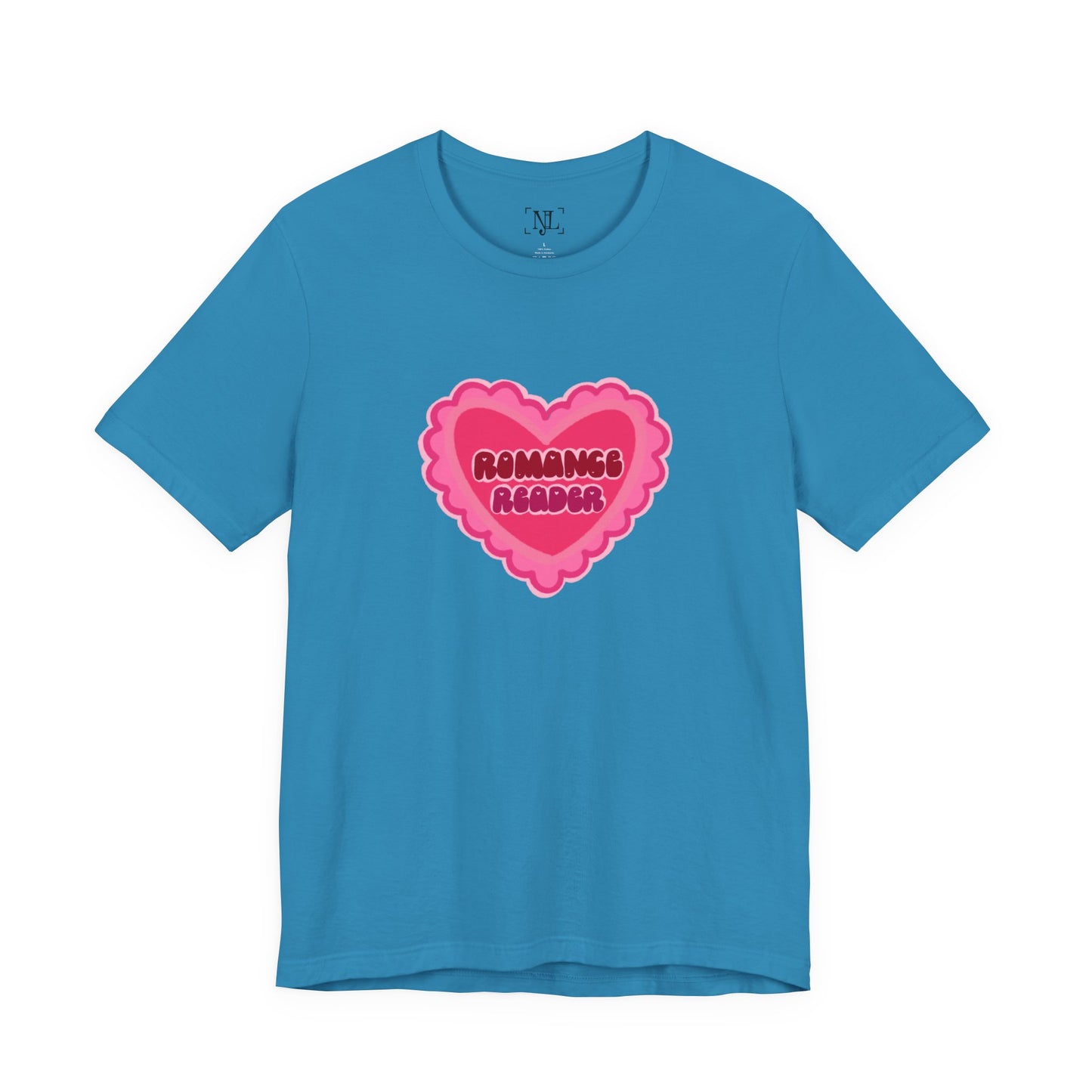 Romance Reader Heart Logo — Bookish Tee