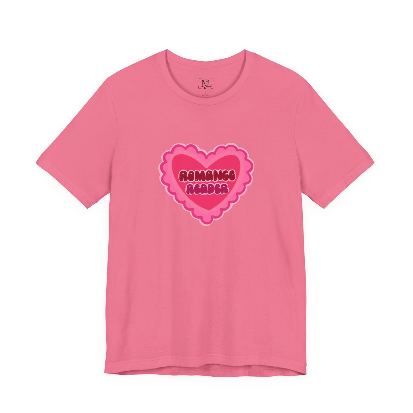 Romance Reader Heart Logo — Bookish Tee