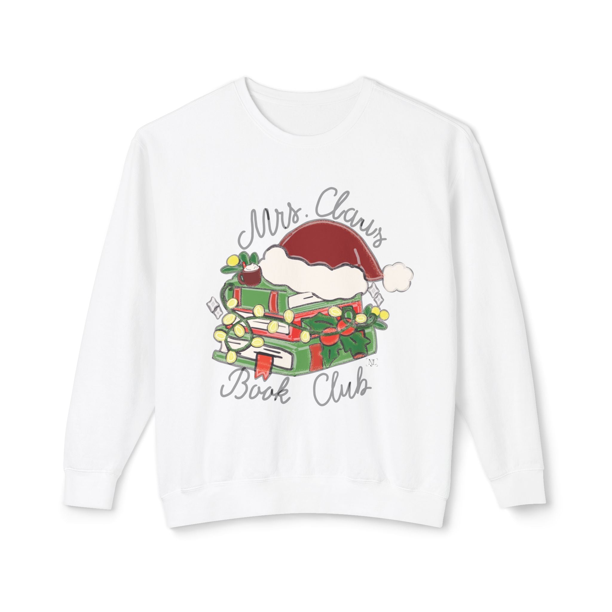 Mrs. Claus Book Club Christmas Crewneck Sweatshirt