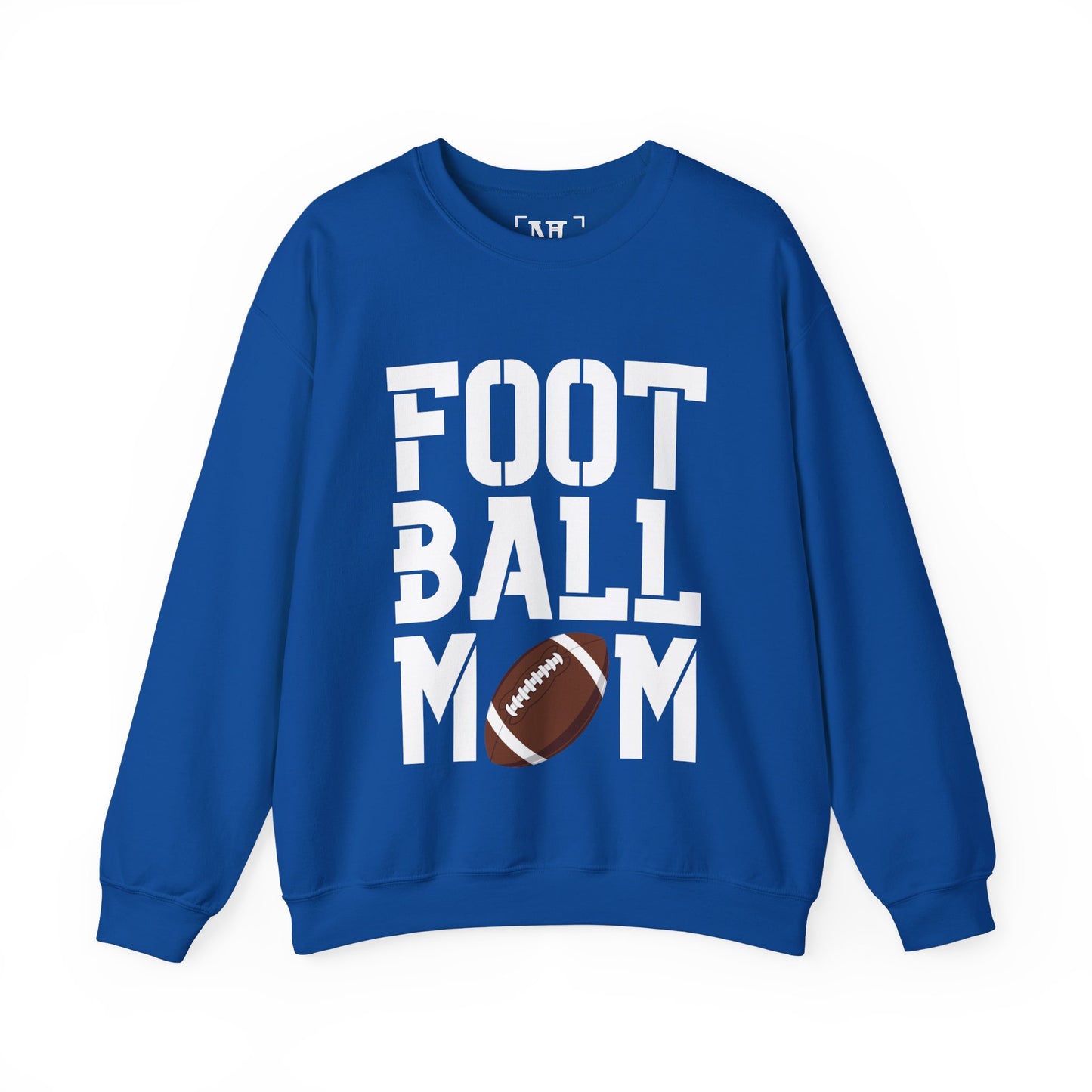 Football Mom Crewneck Sweatshirt (White Text)