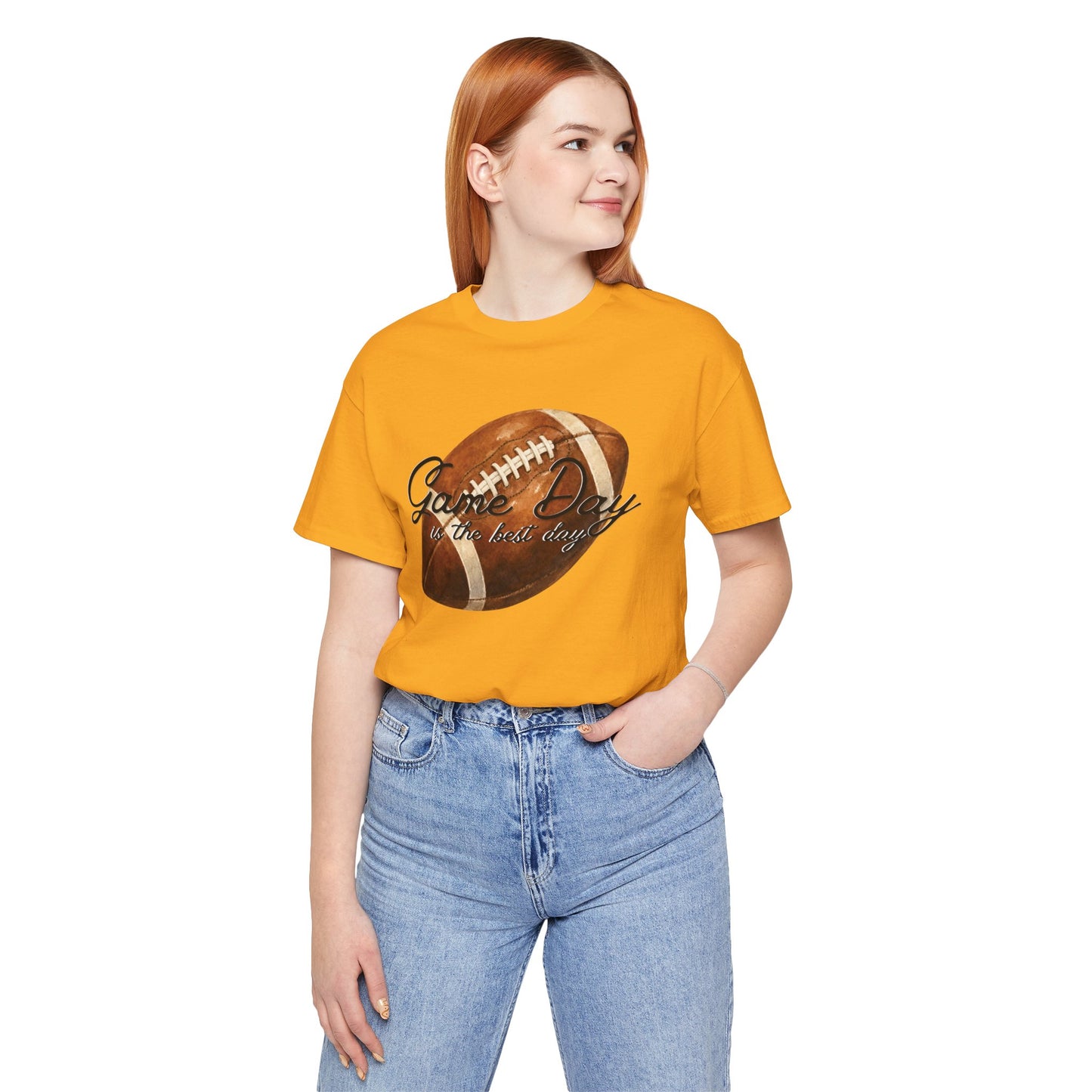 Game Day Football Tee — "Game Day is the best day" Vintage Football Shirt