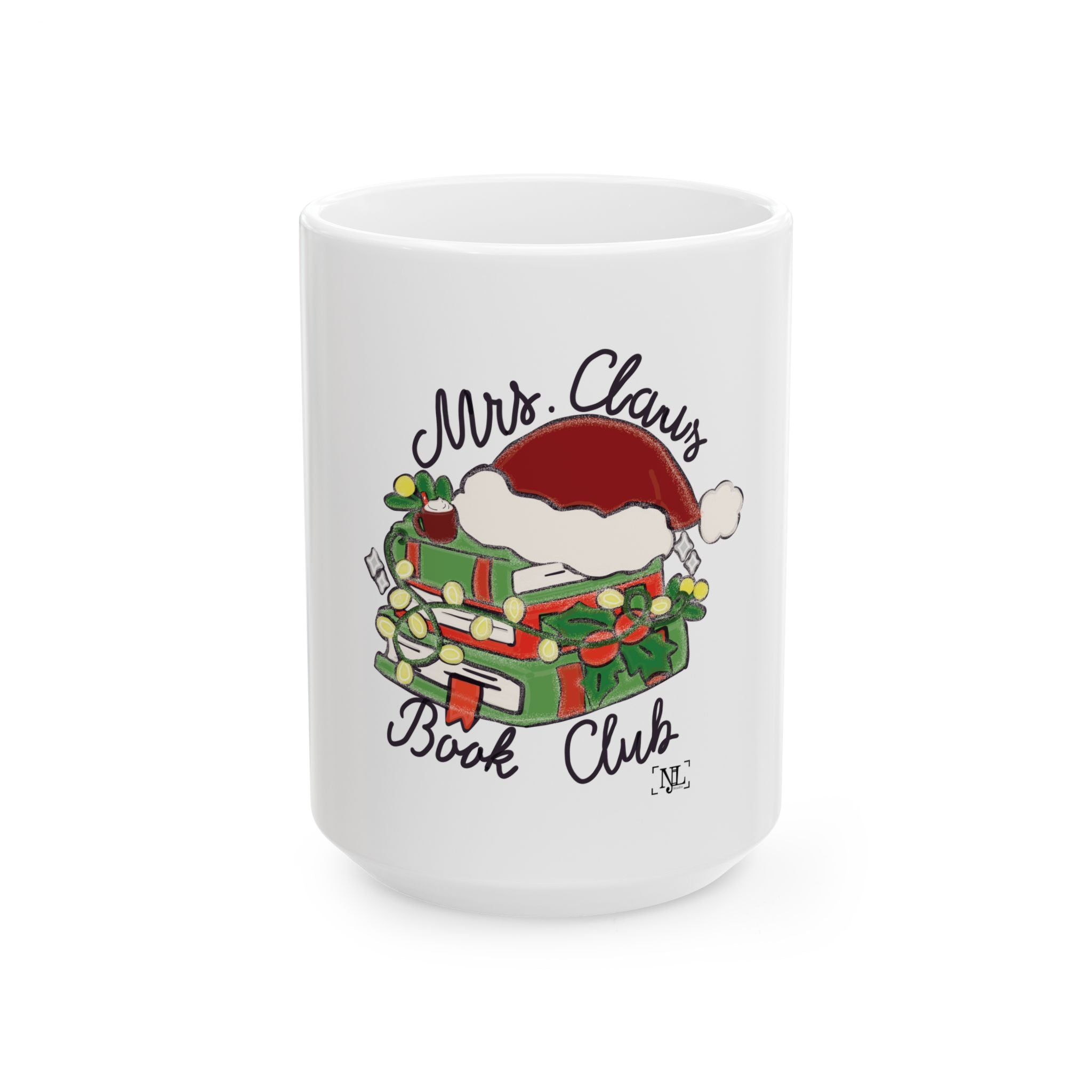 Mrs. Claus Book Club - Ceramic Mug  (11oz & 15oz)