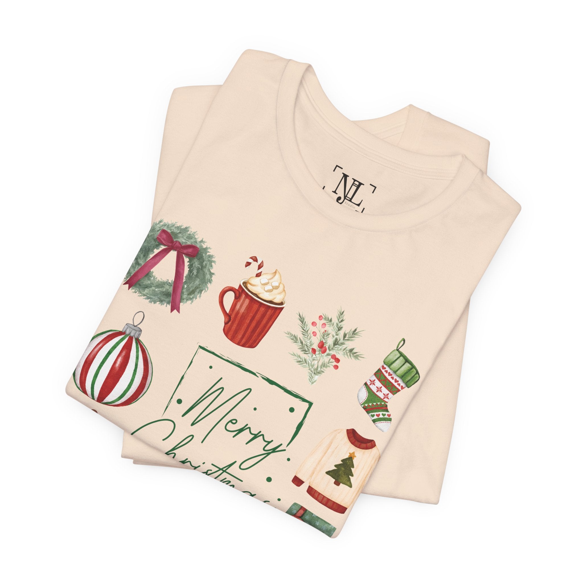 Vintage Merry Christmas - Short Sleeve Tee
