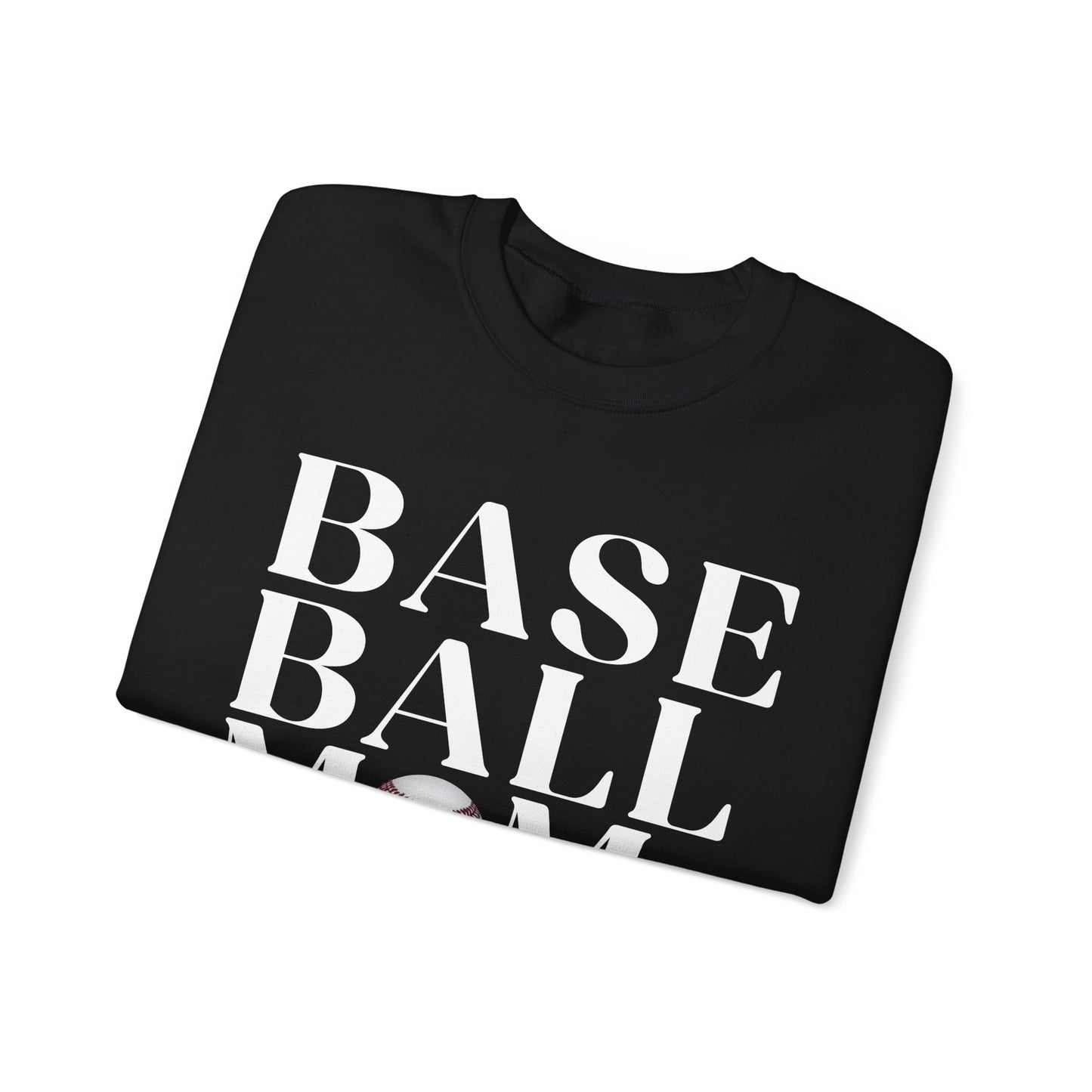 Baseball Mom Crewneck Sweatshirt - Baseball Graphic Pullover for Moms