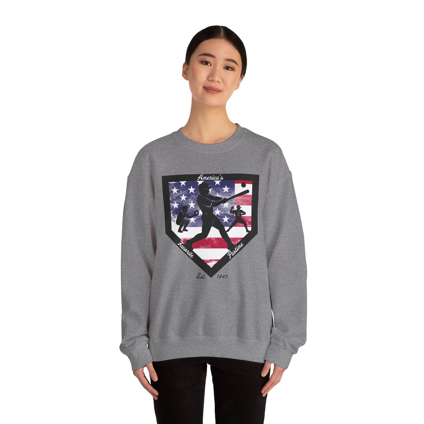 Baseball Home Plate Sweatshirt – America's Favorite Pastime Sweatshirt