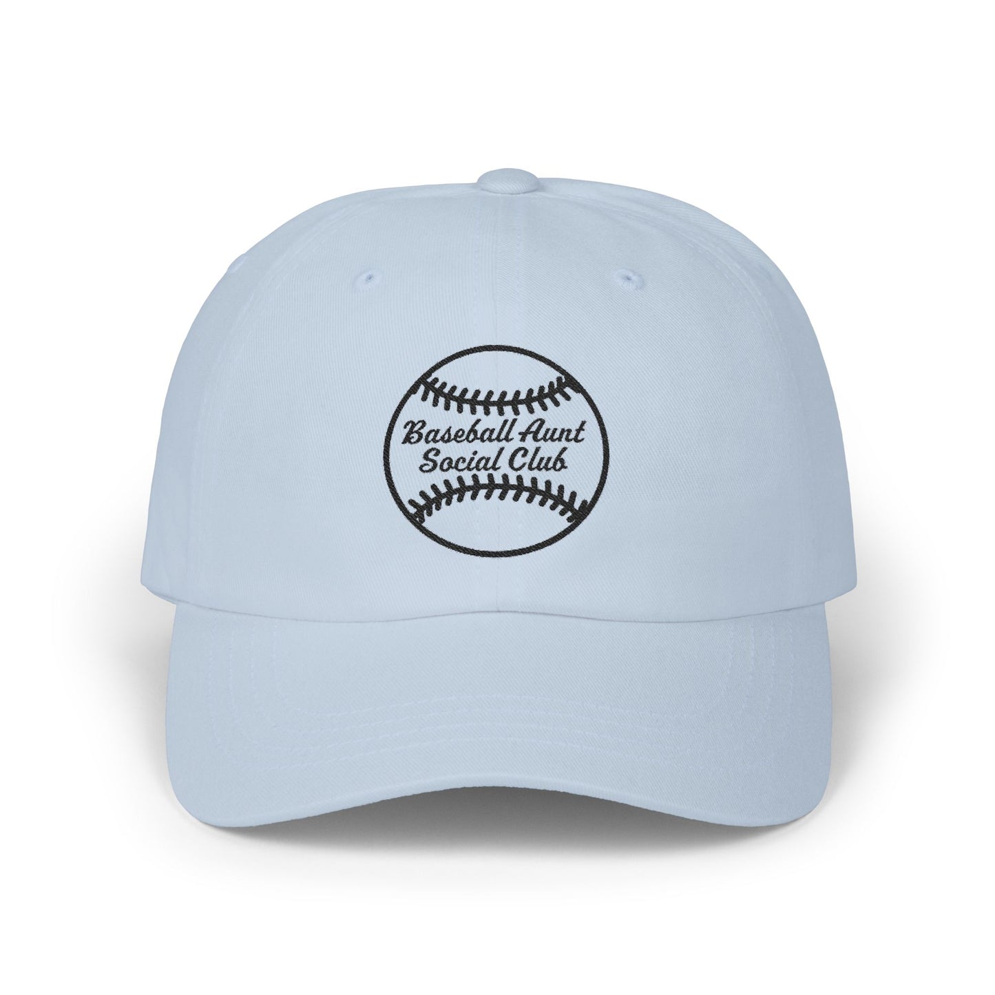 Baseball Aunt Social Club - Dad Cap Black Embroidered