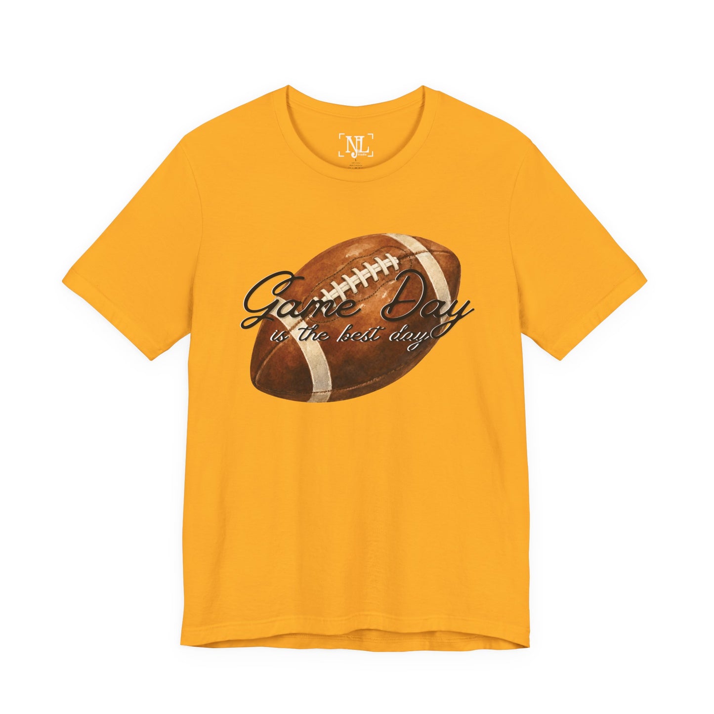 Game Day Football Tee — "Game Day is the best day" Vintage Football Shirt