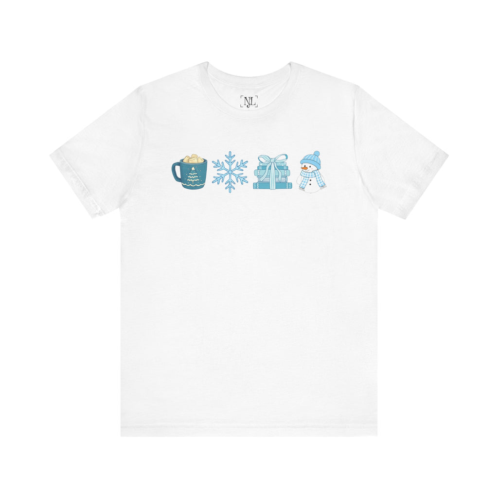 Cozy Winter Icons Tee — Short Sleeve T-Shirt