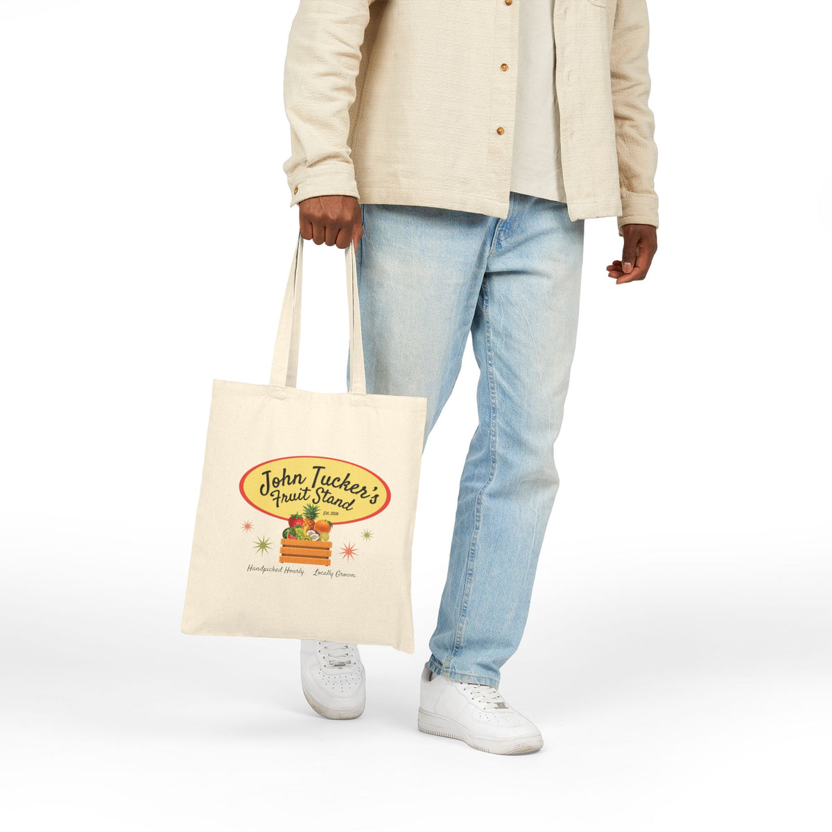 John Tucker's Fruit Stand - Hockey Romance Inspired Canvas Market Tote