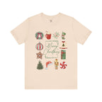 Vintage Merry Christmas - Short Sleeve Tee