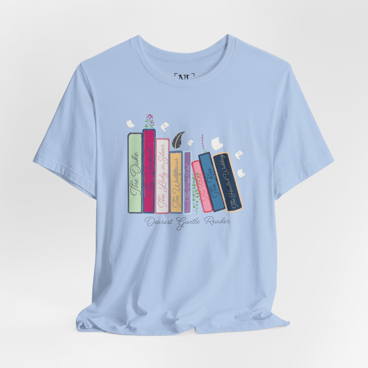 Dearest Gentle Reader Book Stack - Regency Romance Inspired Tee