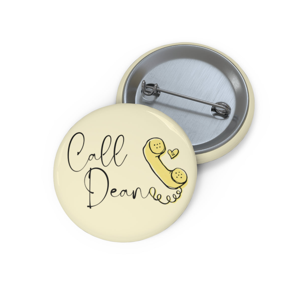 Call Dean - Hockey Romance Inspired Pin Button