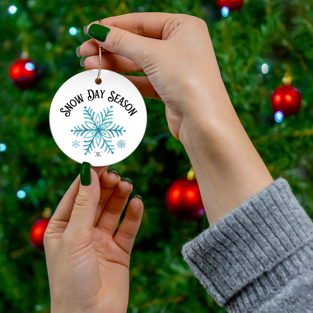 Snow Day Season - Ceramic Ornament