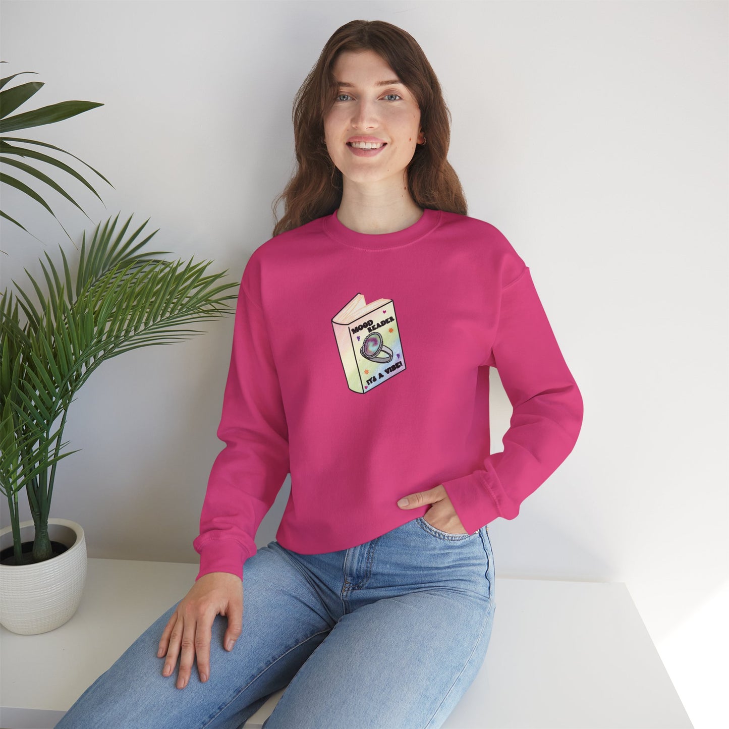 Mood Reader It's a Vibe - Cozy Heavyweight Bookish Crewneck Sweatshirt