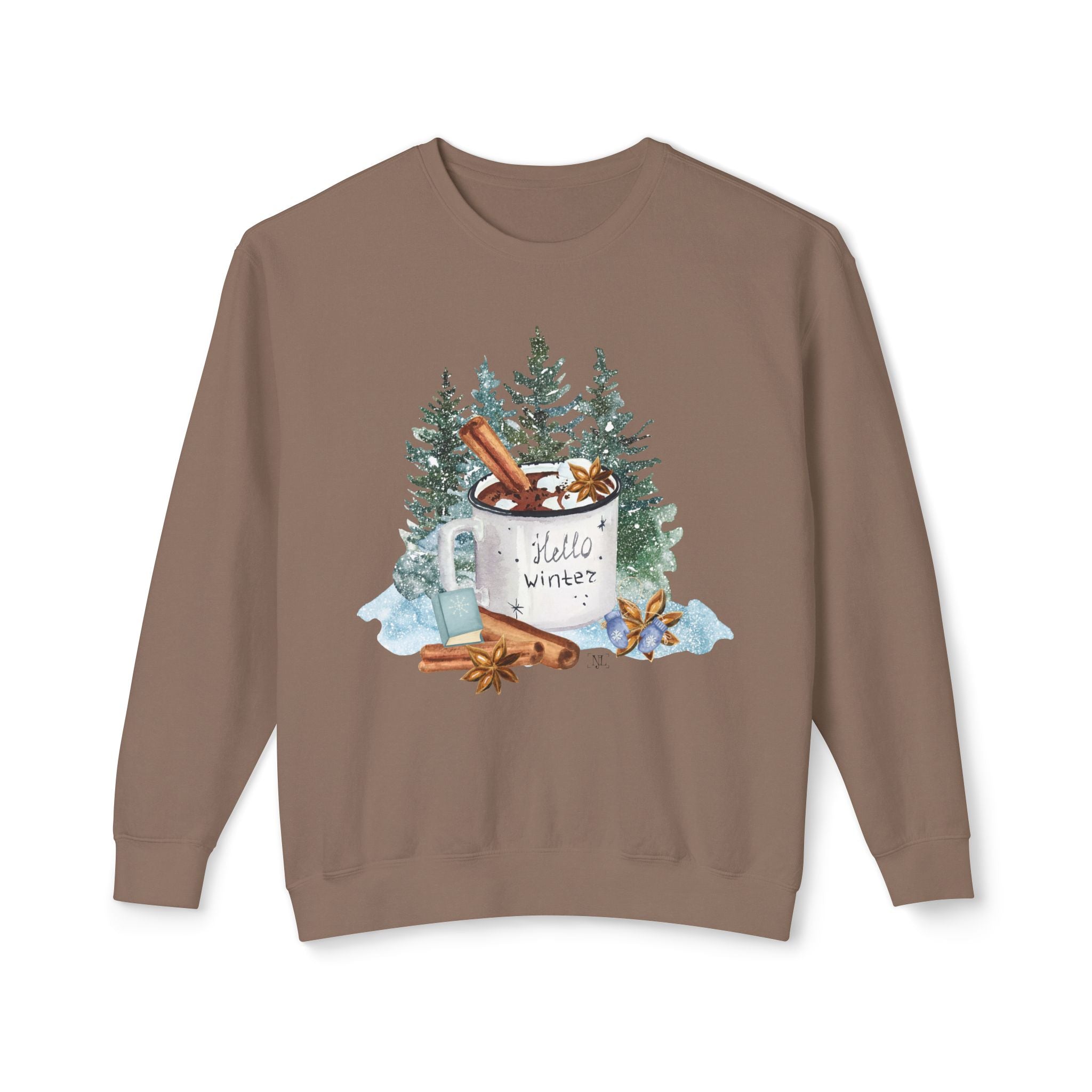 Hello Winter Mug Crewneck Sweatshirt