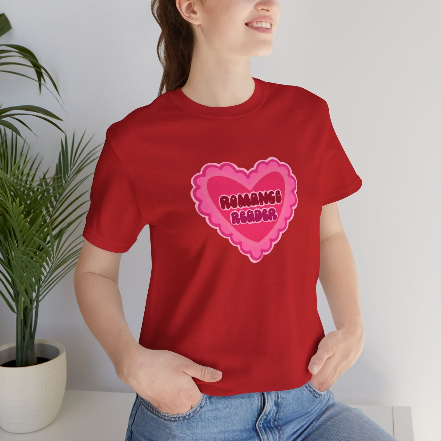 Romance Reader Heart Logo — Bookish Tee