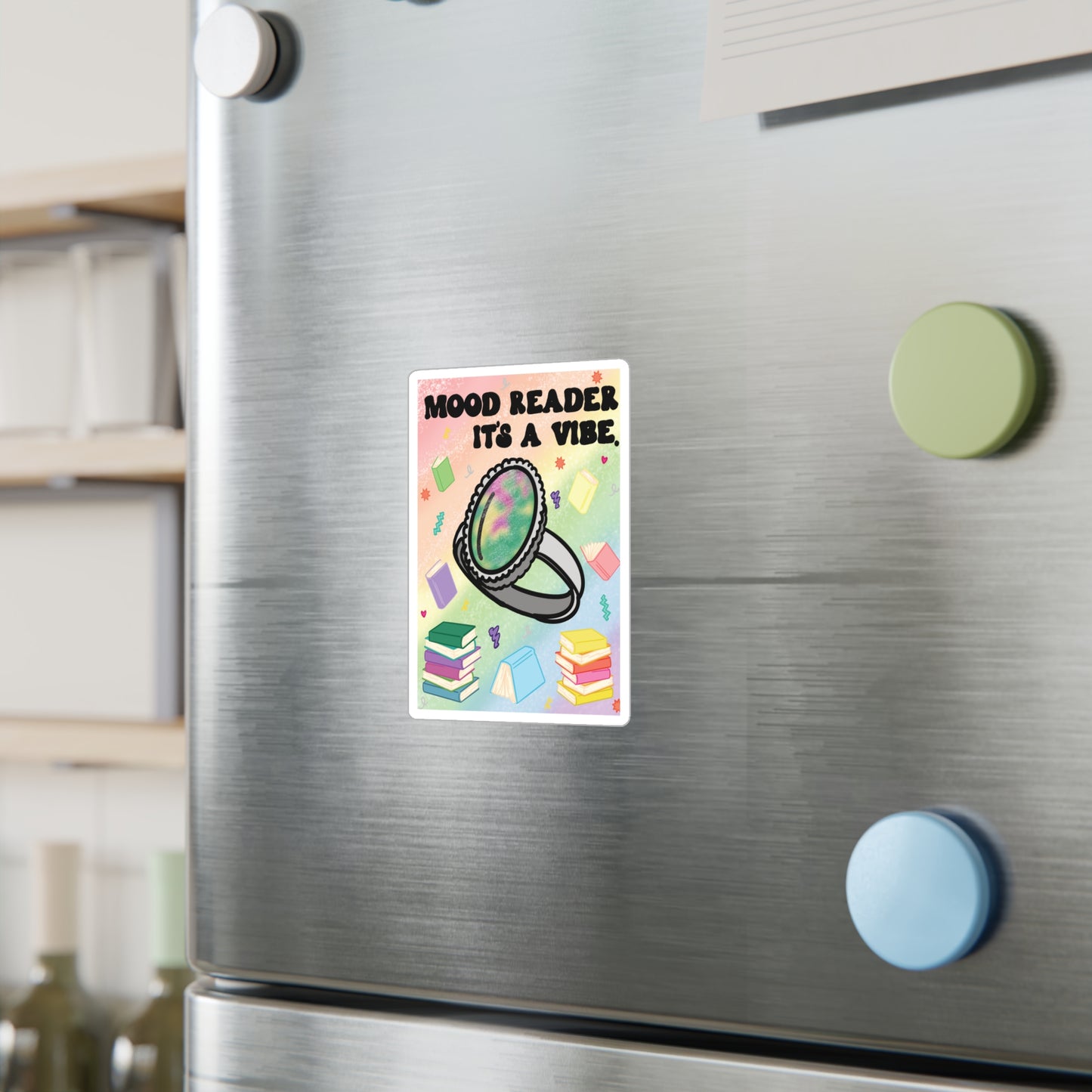 Mood Reader It's a Vibe. Sticker —  Kiss-Cut Vinyl Decal (without Genres)