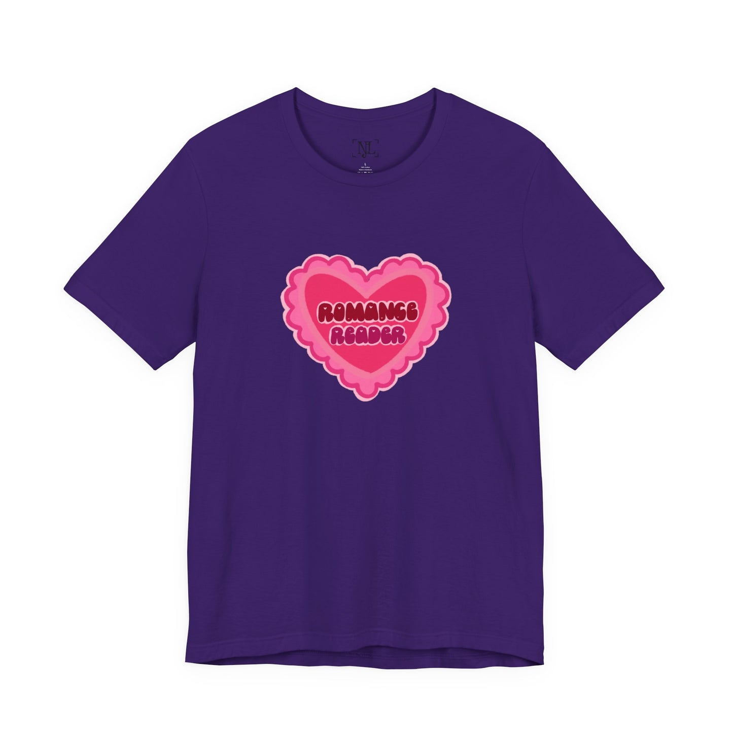 Romance Reader Heart Logo — Bookish Tee