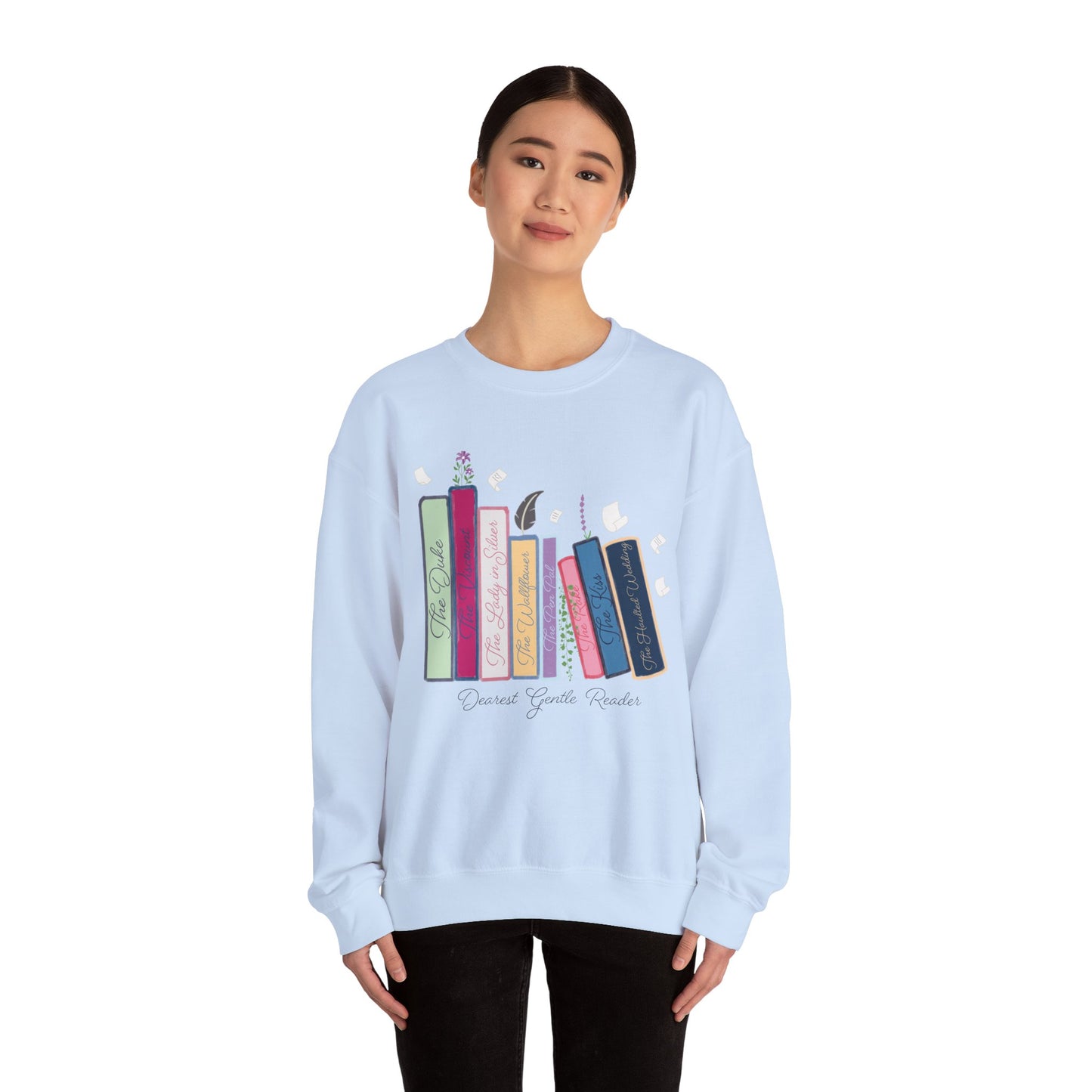Dearest Gentle Reader Book Stack - Regency Romance Inspired Sweatshirt