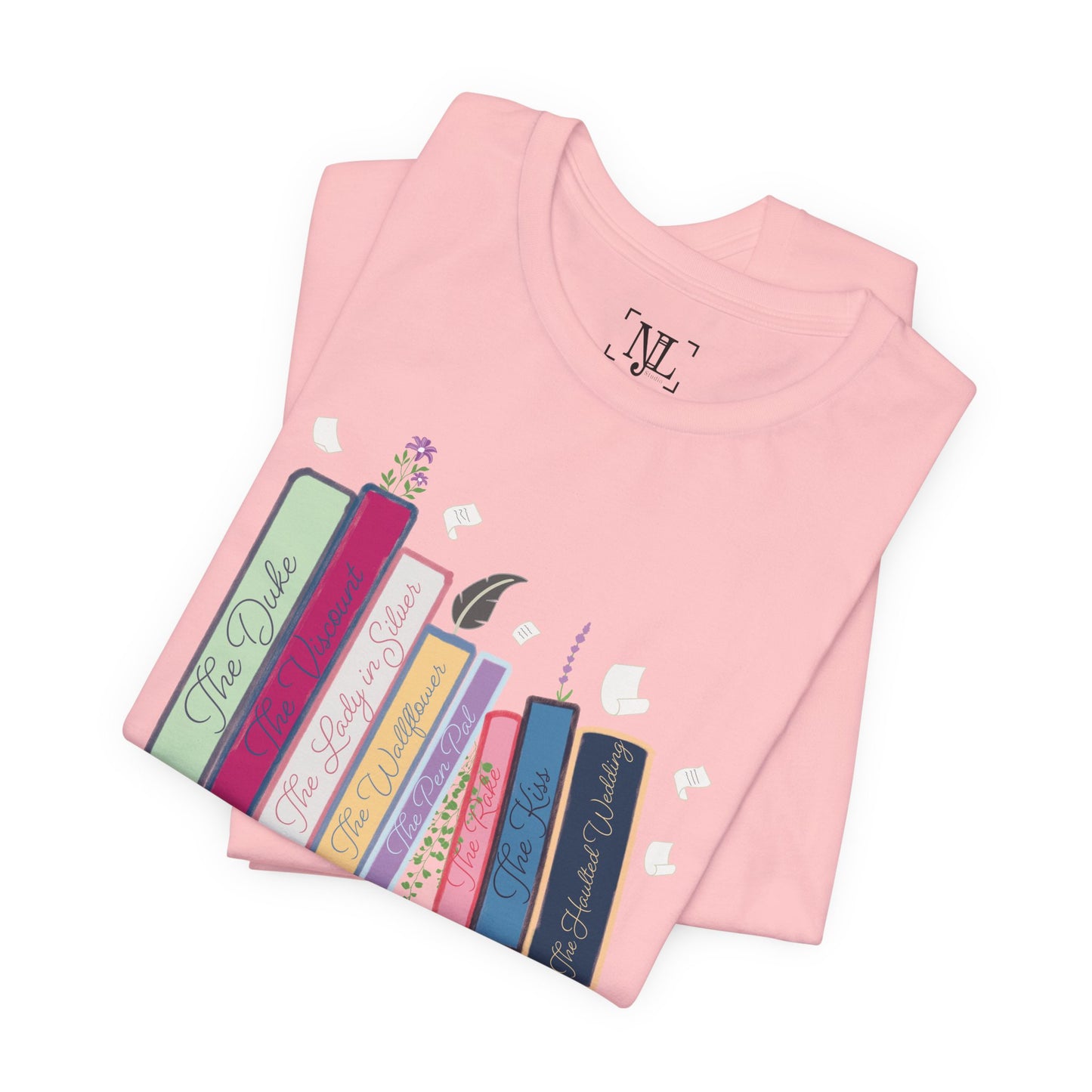 Dearest Gentle Reader Book Stack - Regency Romance Inspired Tee