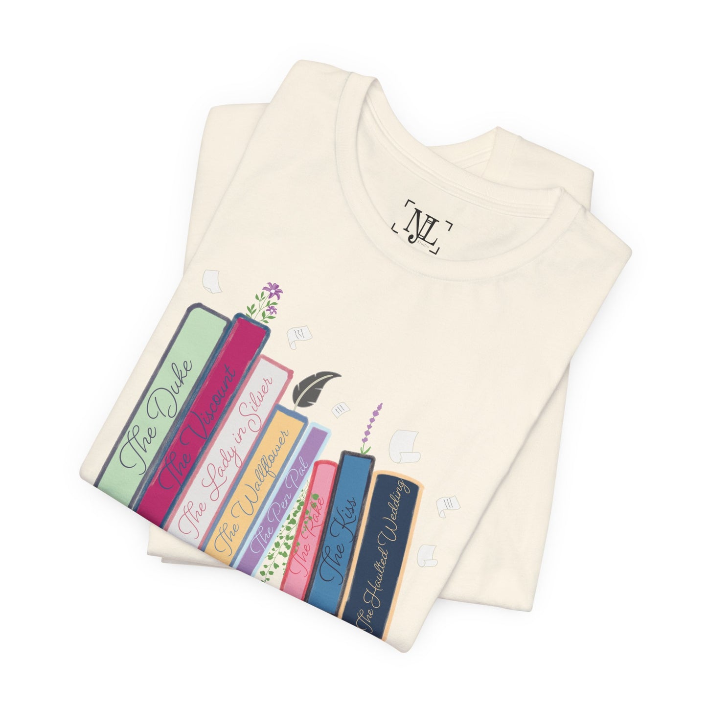 Dearest Gentle Reader Book Stack - Regency Romance Inspired Tee