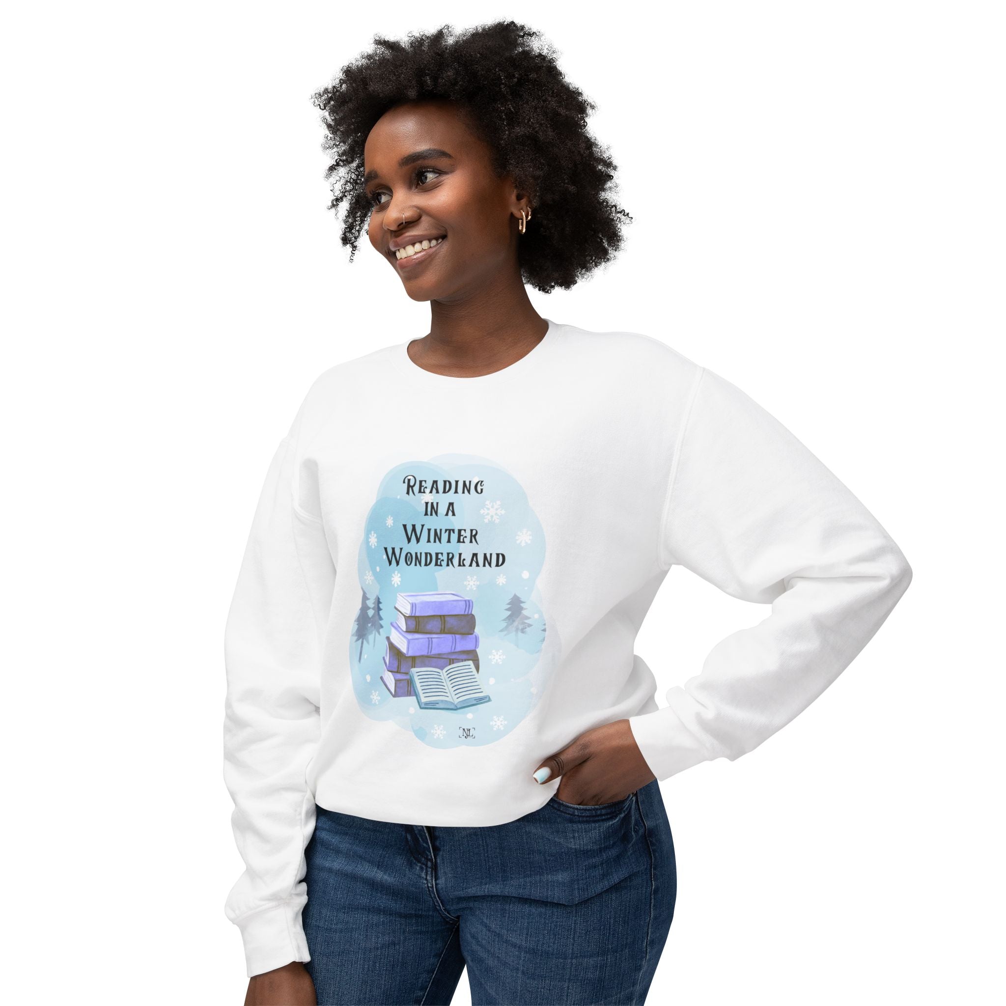 Reading in a Winter Wonderland Crewneck Sweatshirt